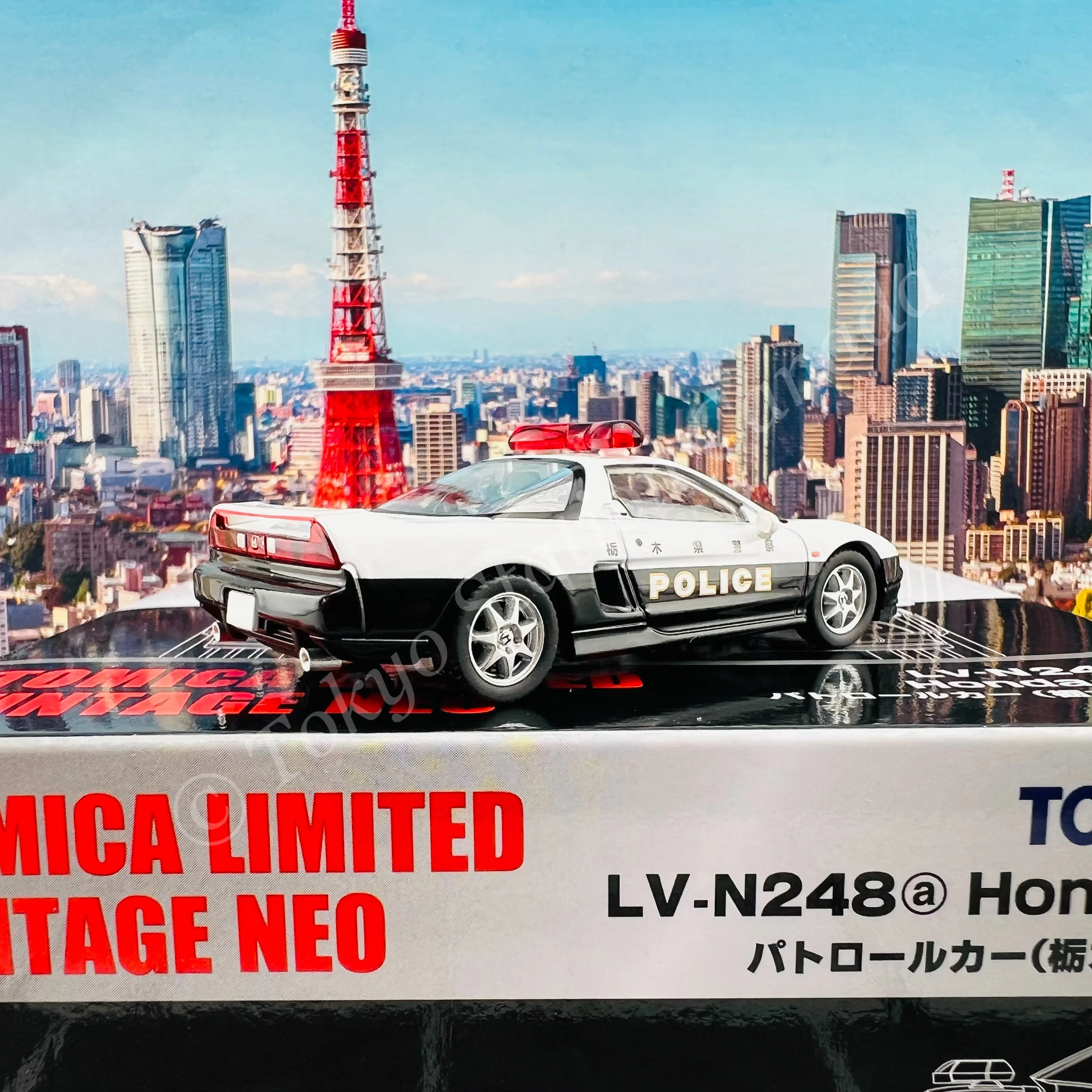 TOMYTEC Tomica Limited Vintage NEO 1/64 Honda NSX Patrol Car LV-N248a - Image 3