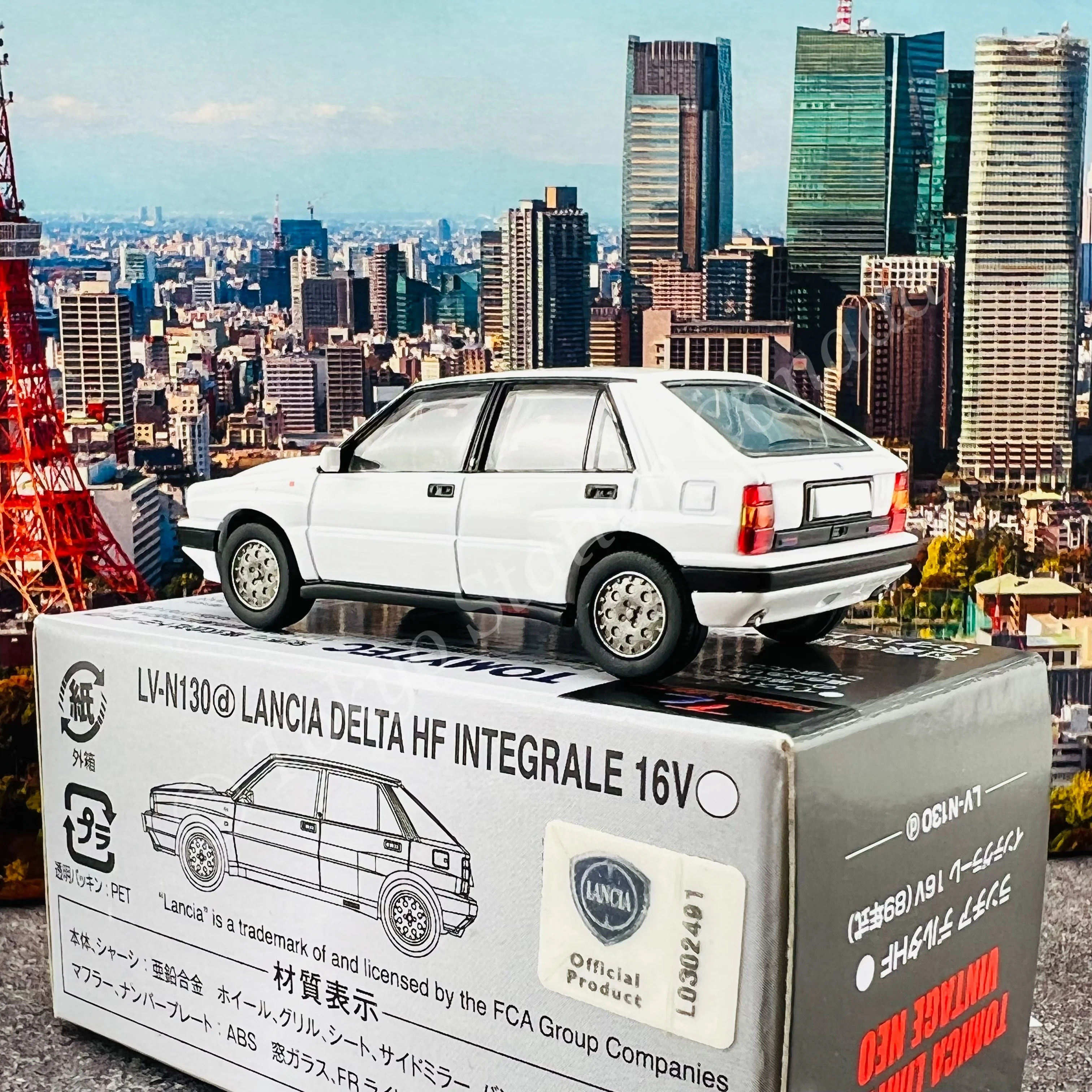 TOMYTEC Tomica Limited Vintage NEO 1/64 Lancia Delta HF Integrale 16V (white) LV-N130d - Image 5
