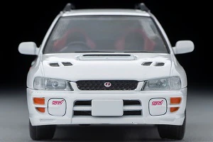 TOMYTEC Tomica Limited Vintage Neo 1/64 Subaru Impreza Pure Sports Wagon WRX STi Version V (WHITE) 1998 LV-N281a - Image 2