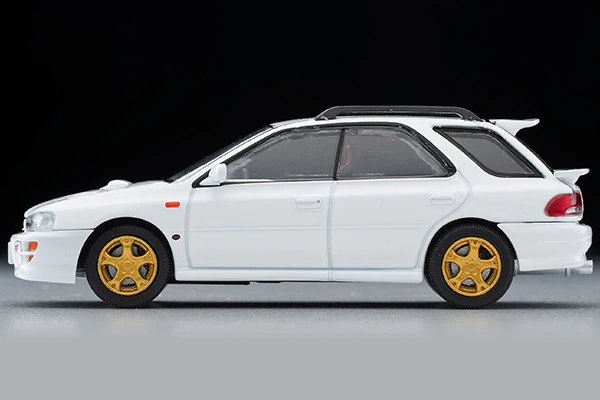 TOMYTEC Tomica Limited Vintage Neo 1/64 Subaru Impreza Pure Sports Wagon WRX STi Version V (WHITE) 1998 LV-N281a - Image 6
