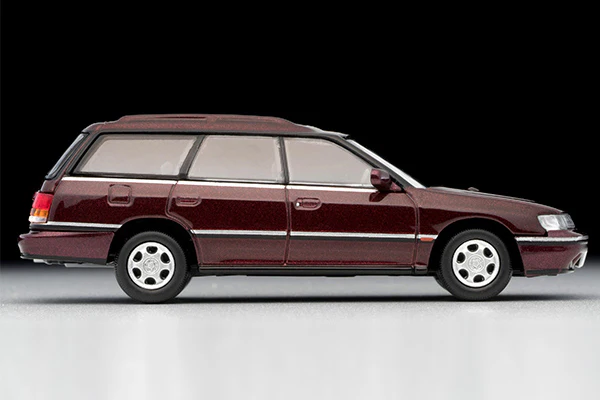 Tomytec Tomica Limited Vintage Neo 1/64 Subaru Legacy Touring Wagon GT Dark Red LV-N201a - Image 8