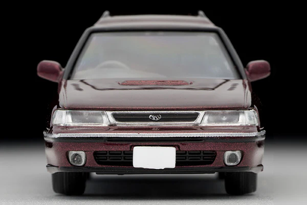 Tomytec Tomica Limited Vintage Neo 1/64 Subaru Legacy Touring Wagon GT Dark Red LV-N201a - Image 9