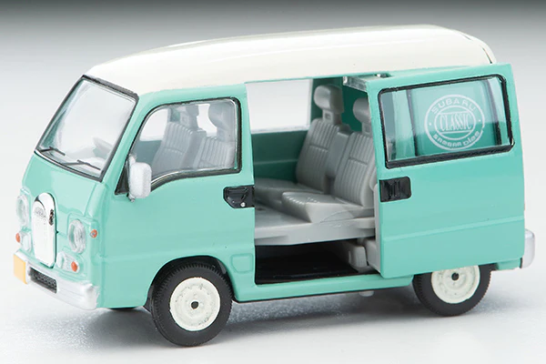 TOMYTEC Tomica Limited Vintage NEO 1/64 Subaru Sambar Diaz Classic 1993 (green / white) LV-N249a - Image 2