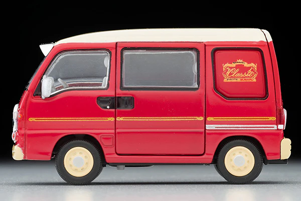 TOMYTEC Tomica Limited Vintage NEO 1/64 Subaru Sambar Diaz Classic 1996 (red / white) LV-N249b - Image 5