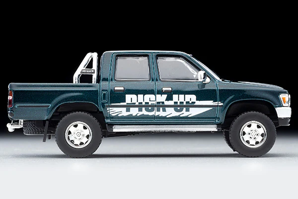 TOMYTEC Tomica Limited Vintage Neo 1/64 Toyota Hilux 4WD Double Cab SSR-X Option Equipped Vehicle (Green) 1995 Model LV-N255b - Image 5
