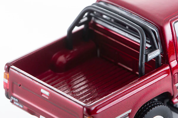 TOMYTEC Tomica Limited Vintage NEO 1/64 Toyota Hilux 4WD Pickup Double Cab SSR (Red) 1991 LV-N256a - Image 6