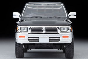 TOMYTEC Tomica Limited Vintage Neo 1/64 TOYOTA HILUX 4WD PICKUP DOUBLE CAB SSR-X OPTIONS (BLACK/SILVER) 1995 LV-N255c - Image 2