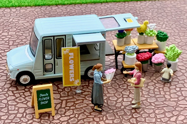 TOMYTEC Tomica Limited Vintage Neo Diocolle 64 Car Snap 17a Florist - Image 6