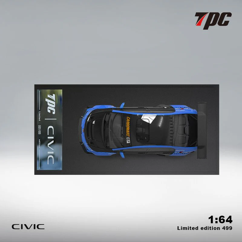 TPC 1/64 Honda Civic FD2 Modified Blue - Image 3