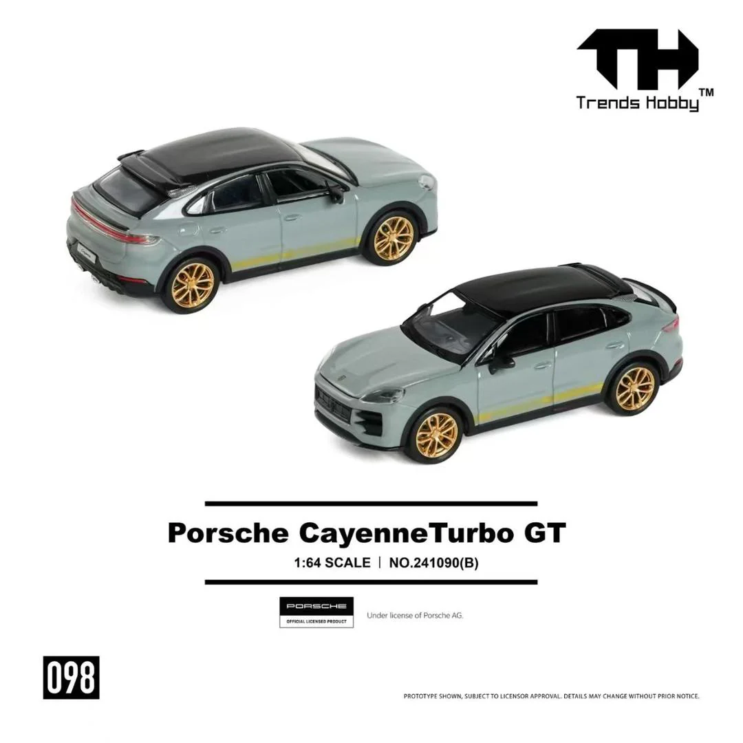 Trends Hobby 1/64 Porsche Cayenne Turbo GT Grey 241090B - Image 2