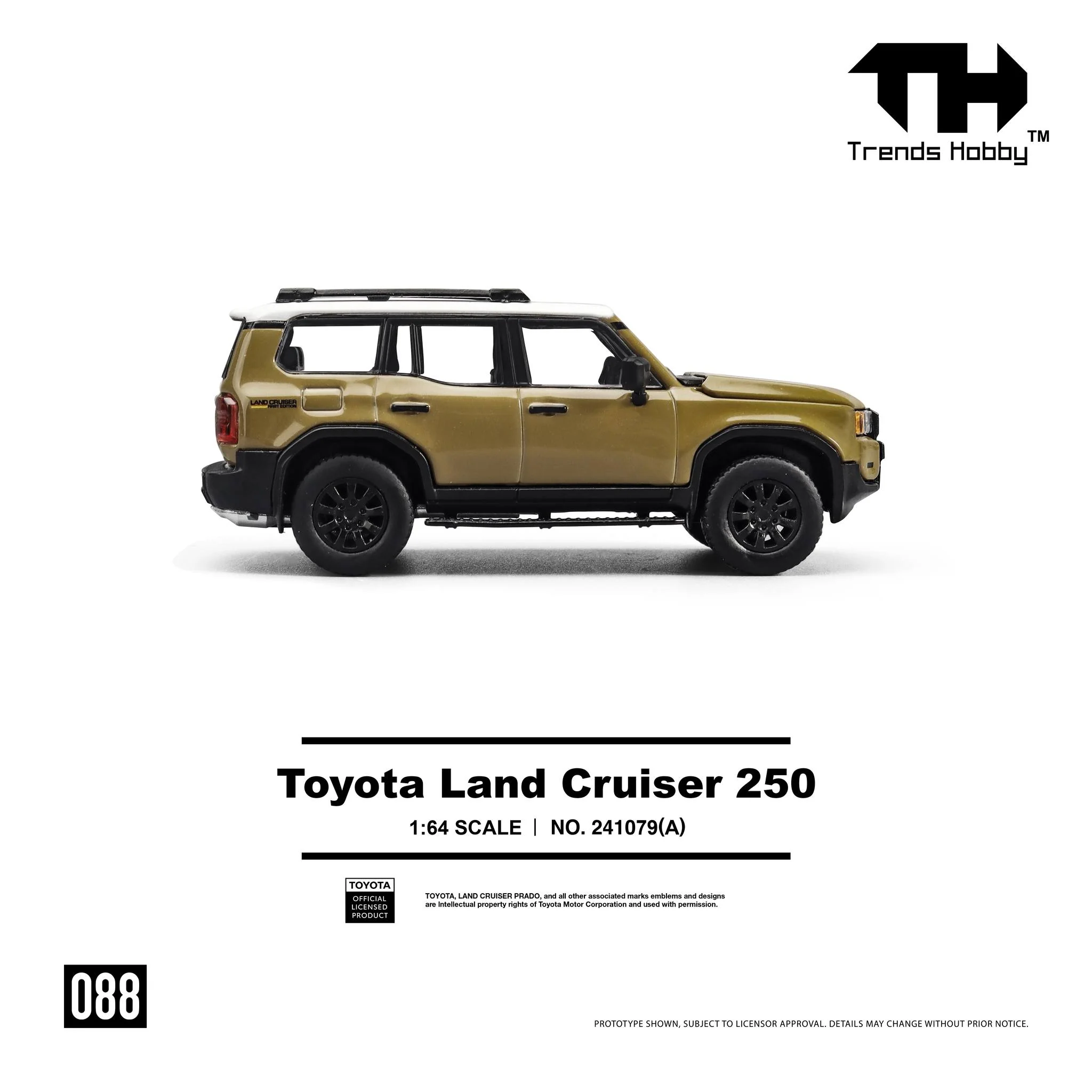 Trends Hobby 1/64 Toyota Land Cruiser 250 - SAND 241079(A) - Image 2