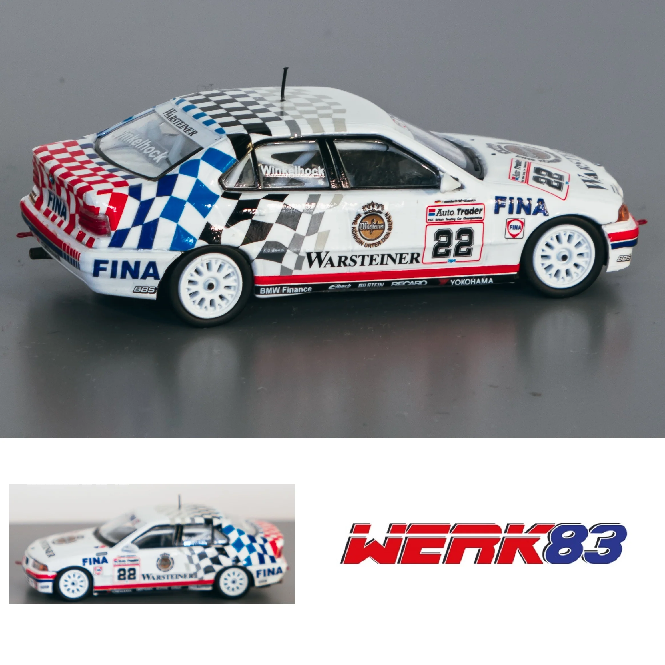 WERK83 1/64 BMW 318i BTCC 1993 Champion Joachim Winkelhock WK83-034d - Image 3
