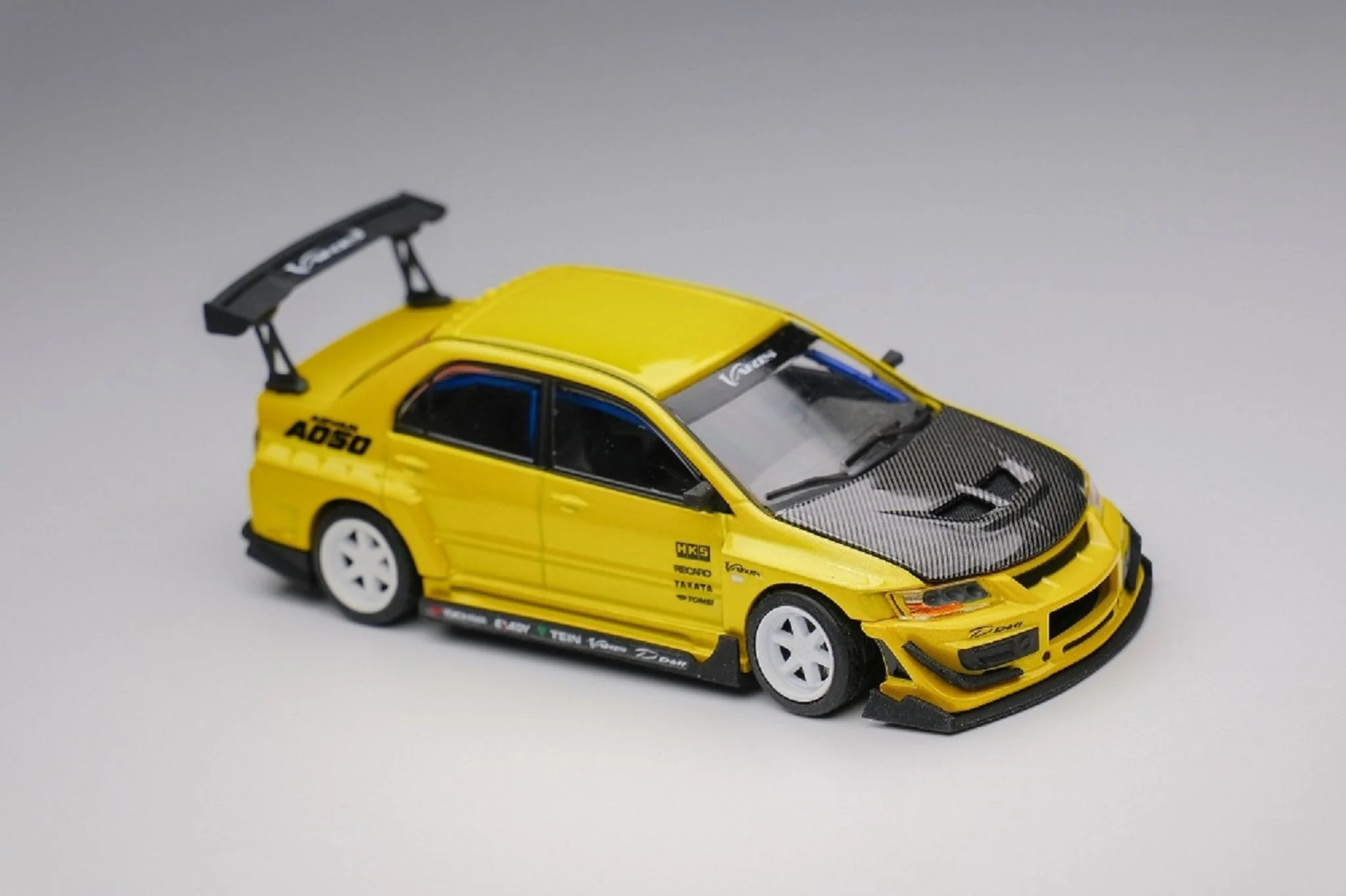 YES & PEAKO64 1/64 VARIS Lancer Evolution IX Yellow Metallic - Image 5