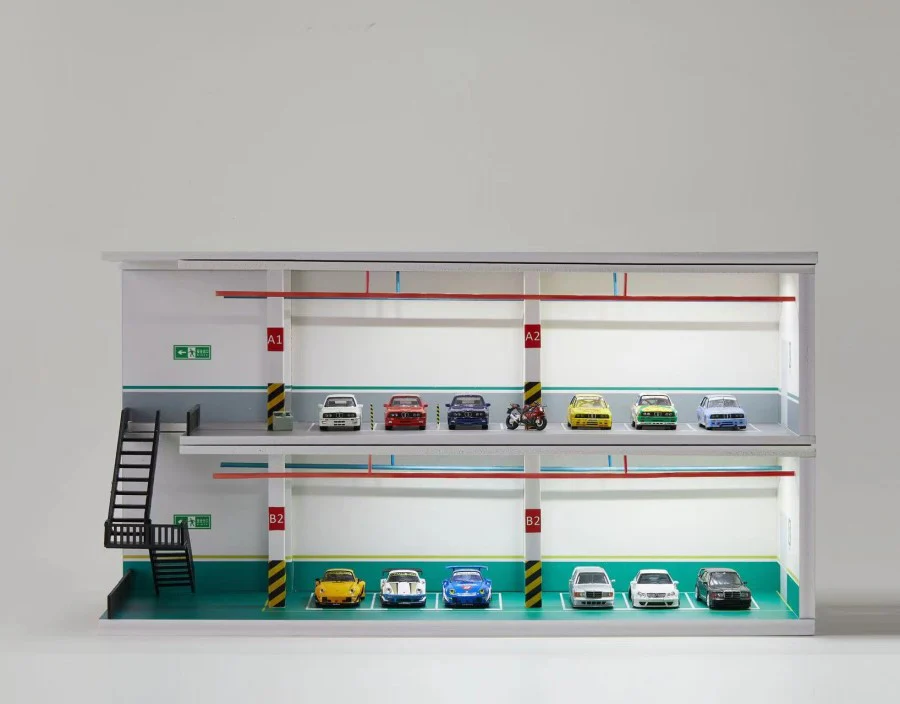YOU&CAR 1/64 Two-Storey Parking with LED Lights - Image 2