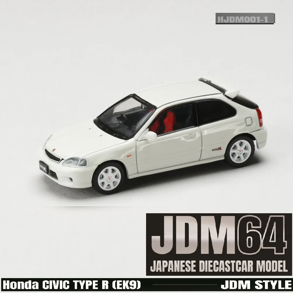 JDM64 by HOBBY JAPAN 1/64 Honda CIVIC TYPE R (EK9) - Championship White HJDM001-1 - Image 3
