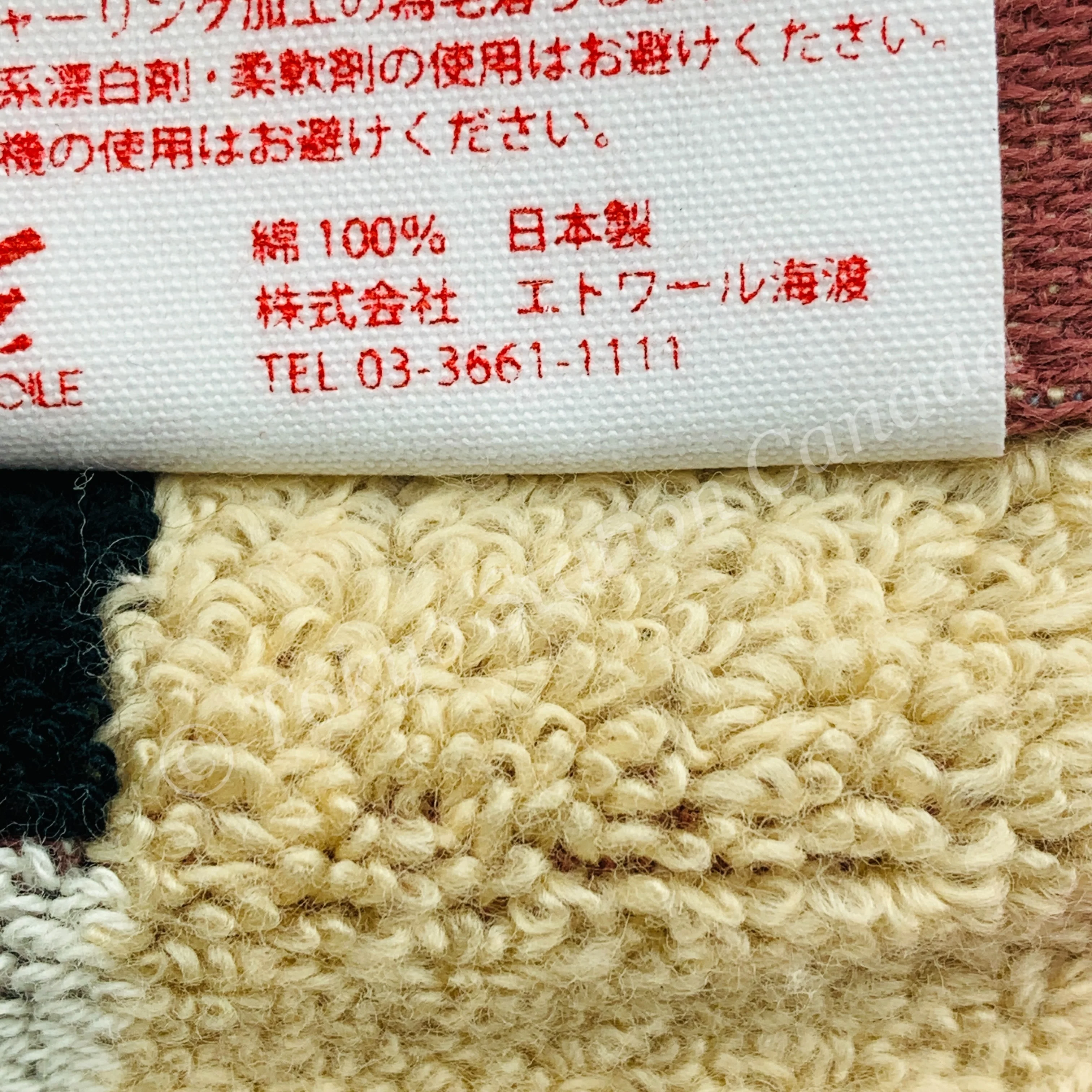 RAINBOW BEAR Cotton Towel 33cm x 36cm by imabari Japan (Made in Japan) - Image 3