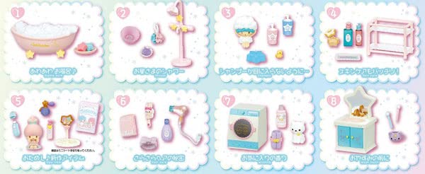 Re-MeNT Little Twin Star YUMEIRO BATHTIME Complete set of 8 - Image 2