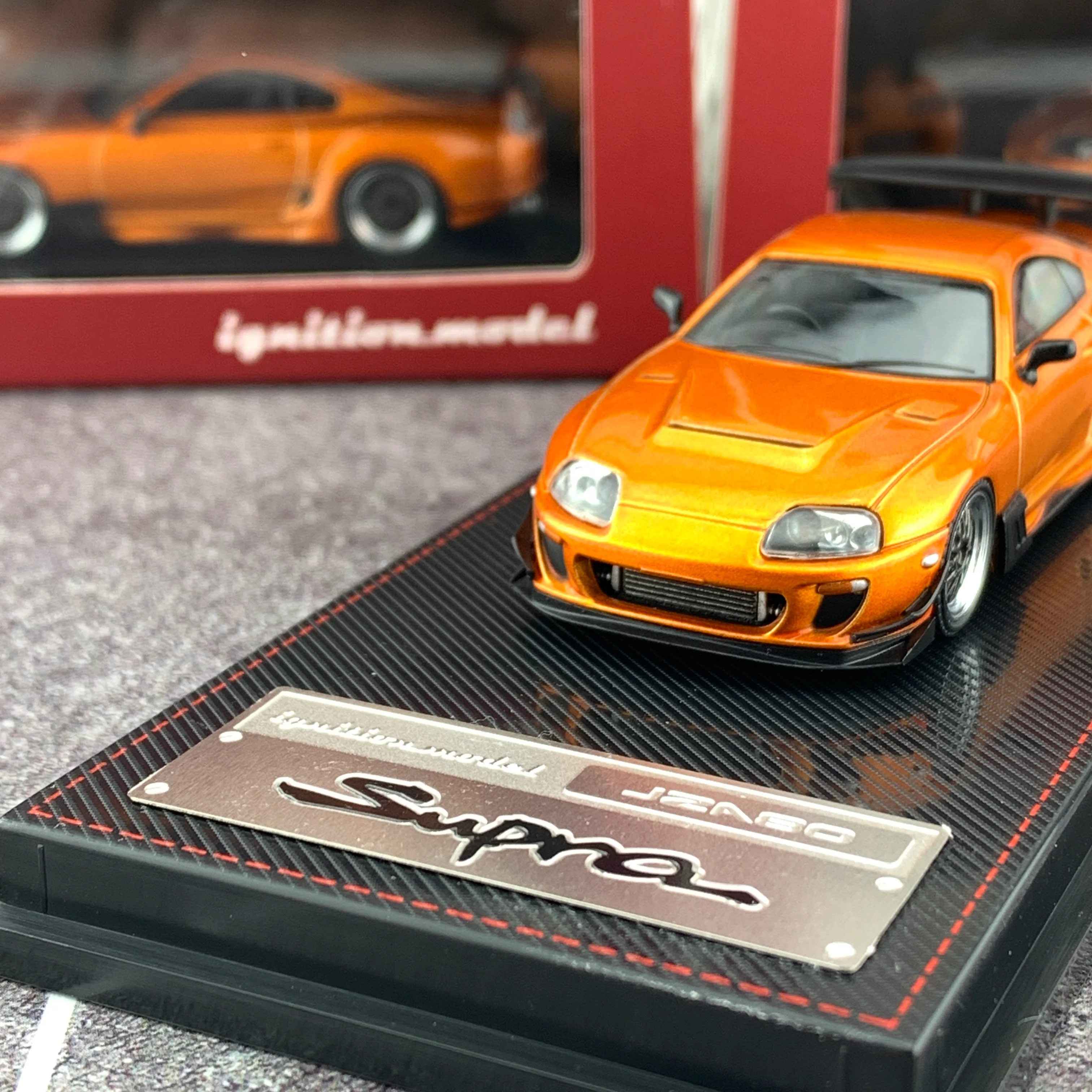 Ignition Model 1/64 Toyota Supra (JZA80) RZ Orange Metallic IG1864 - Image 3
