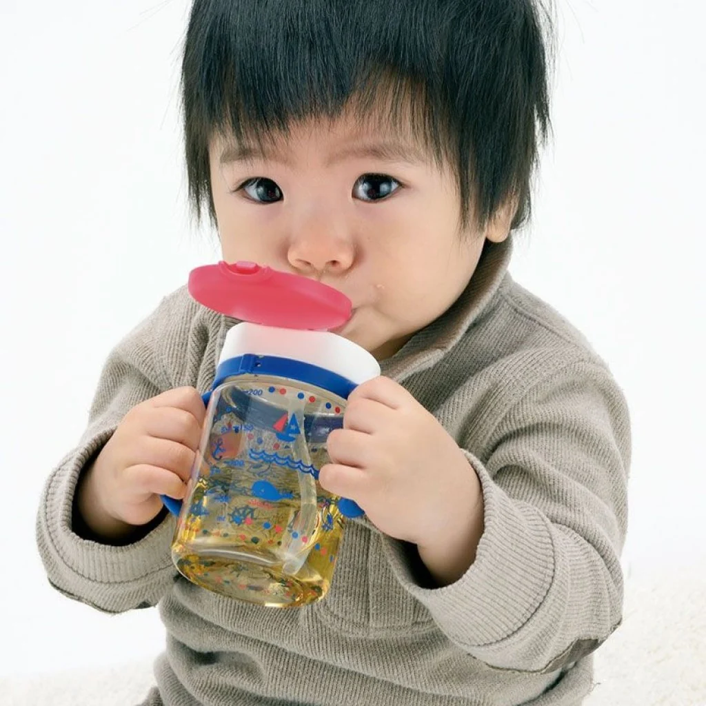 RICHELL Aqulea Clear Straw Bottle Mug (320ml) - Navy - Image 4