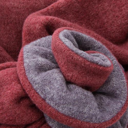 Rose Neck Warmer - Burgundy - Image 3