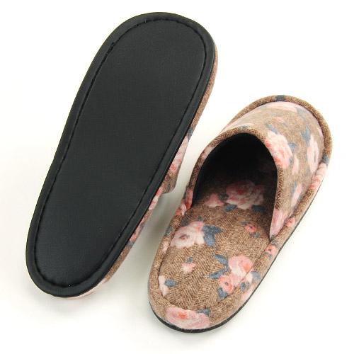 Rose Pattern SlipperBrown - Image 2