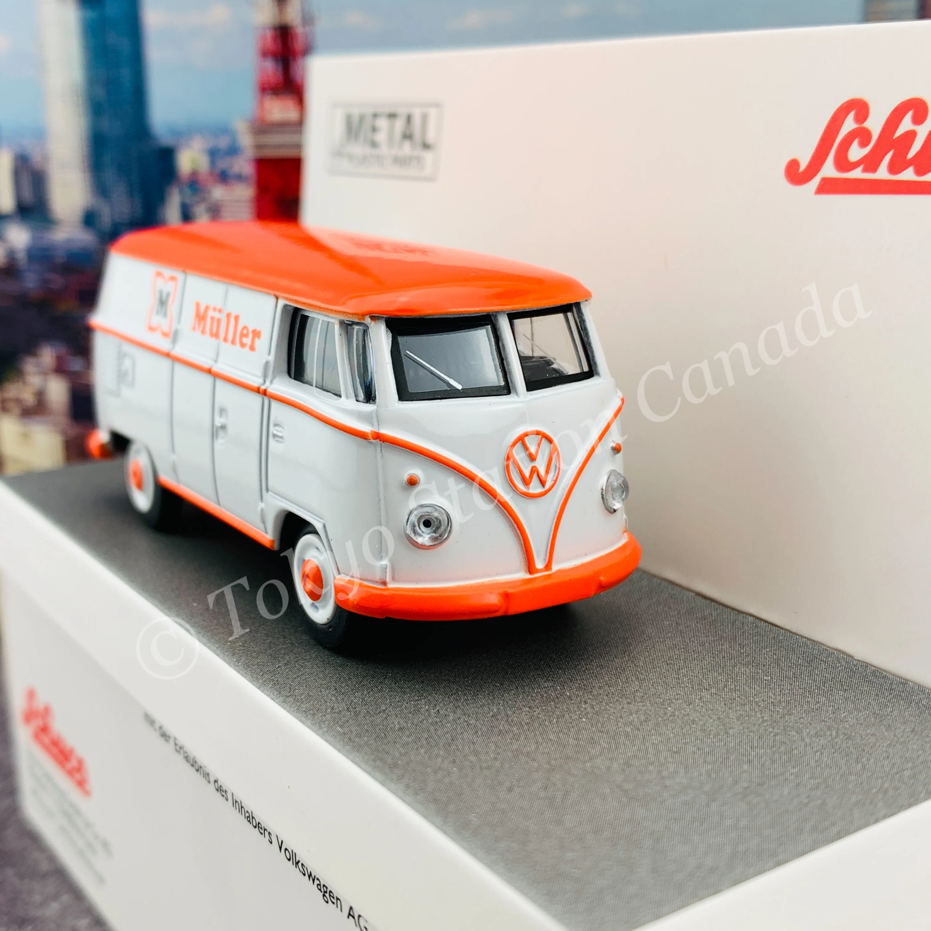 Schuco 1/64 Volkswagen T1 Kasten Muller 452030500 - Image 2