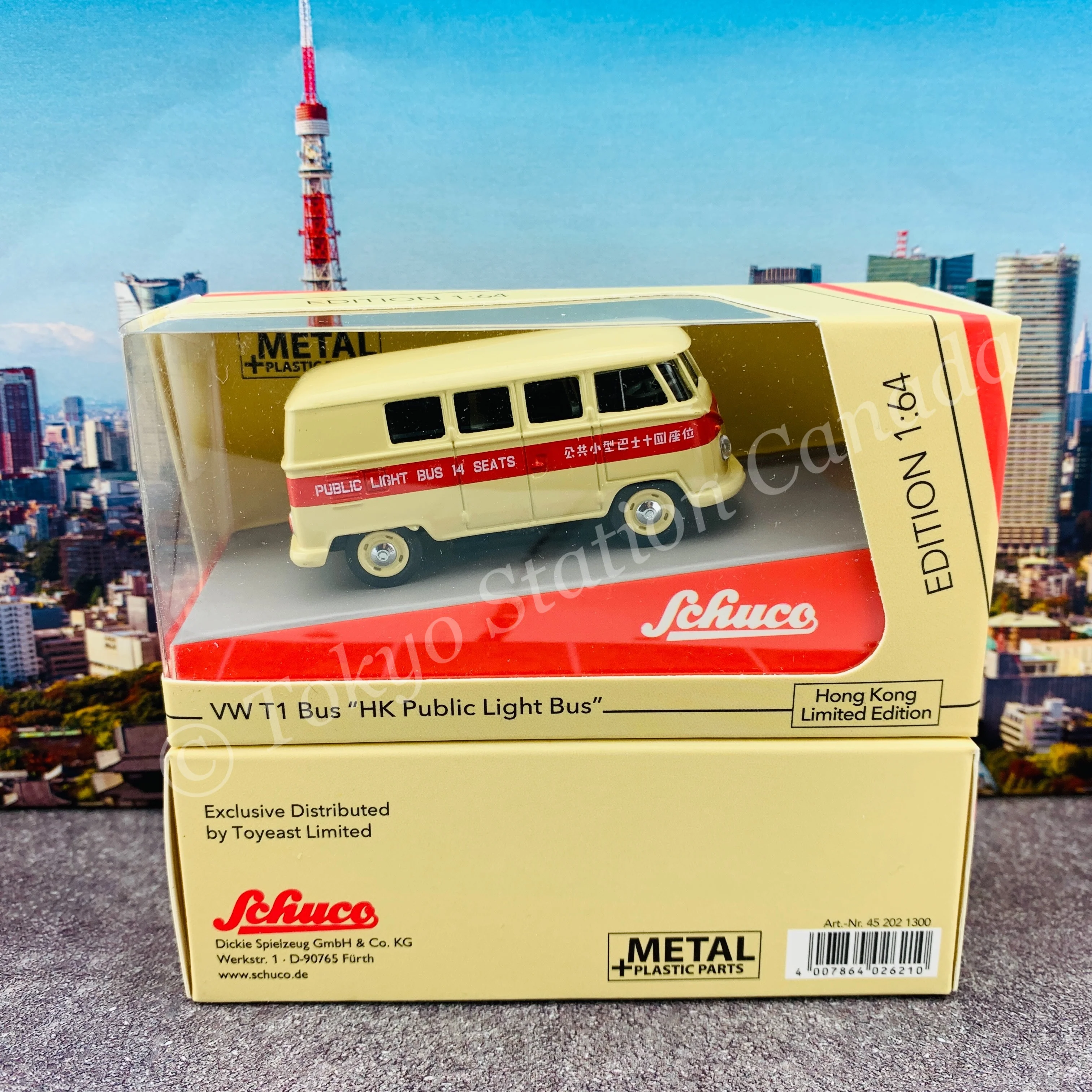 Schuco 1/64 VW T1 Bus "HK Public Light Bus" (Hong Kong Limited Edition) 452021300 - Image 5