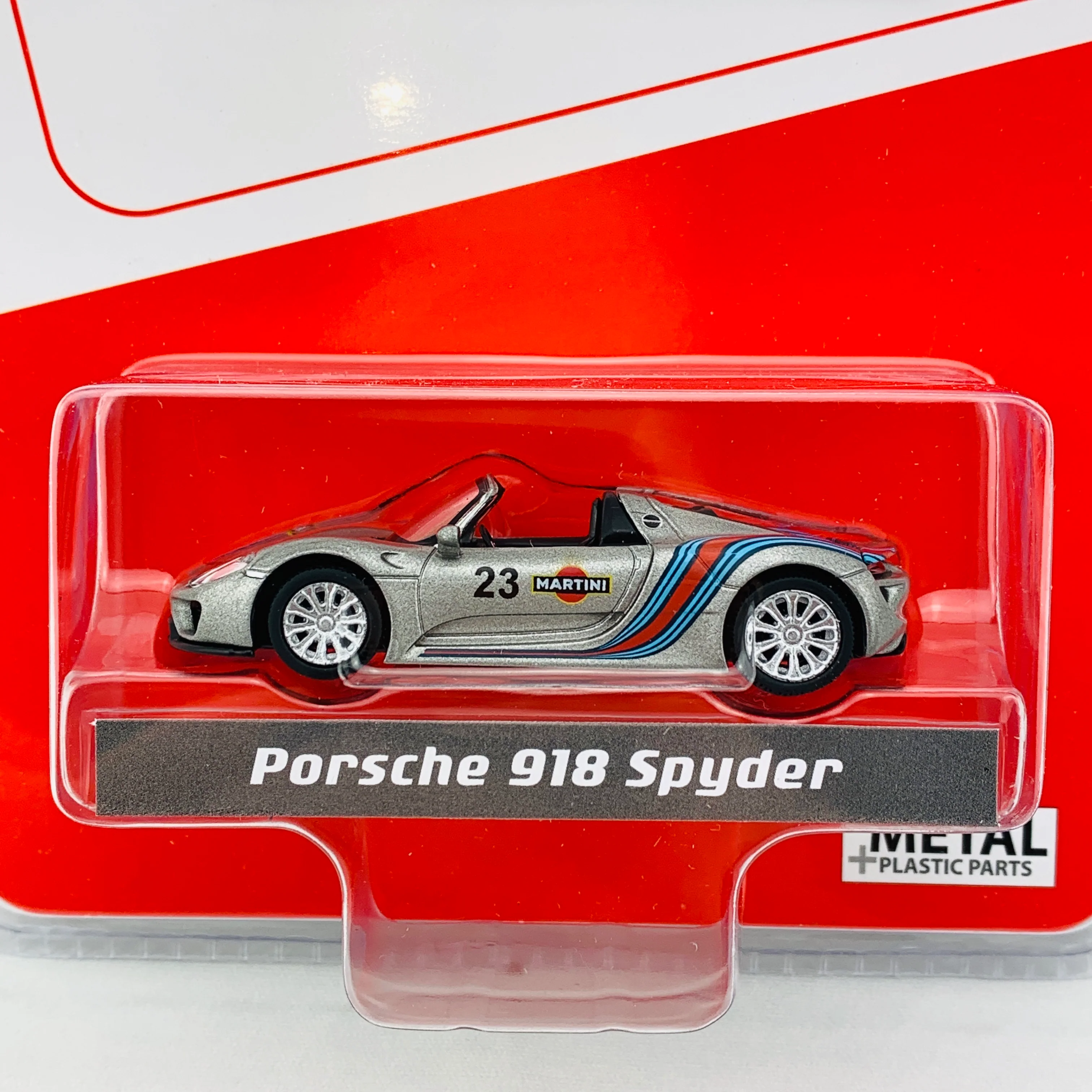 Schuco European Classics MIJO Exclusive 1/64 Porsche 918 Spyder MARTINI #23 Silver 452024500 - Image 2