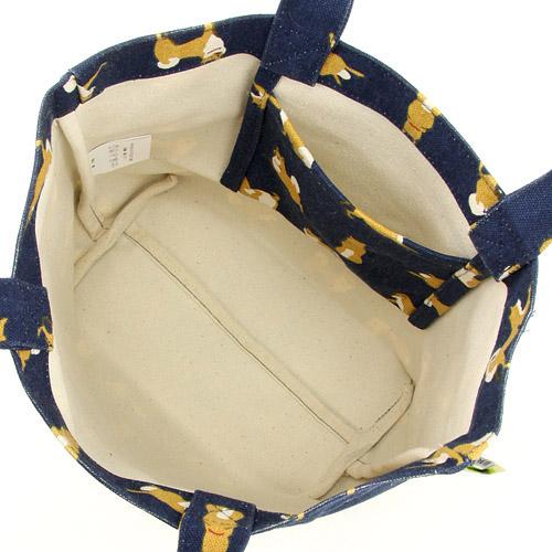 Shiba Inu mini tote bag  - dog pattern blue - Image 3
