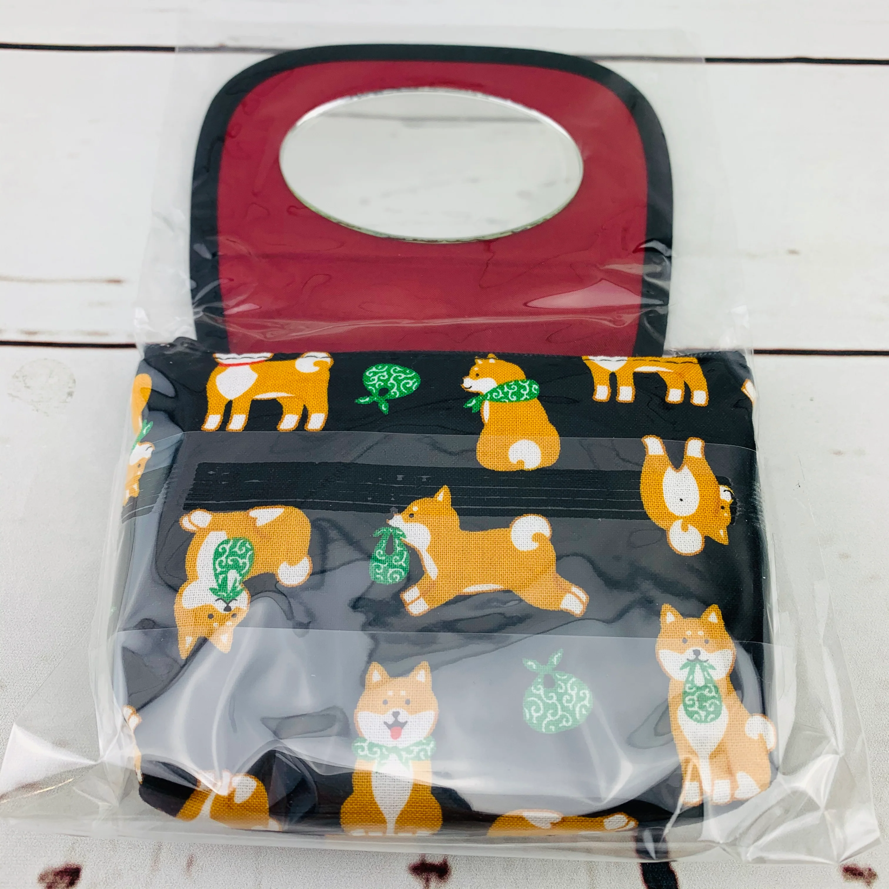 Shiba Inu mirror pouch - Black - Image 2