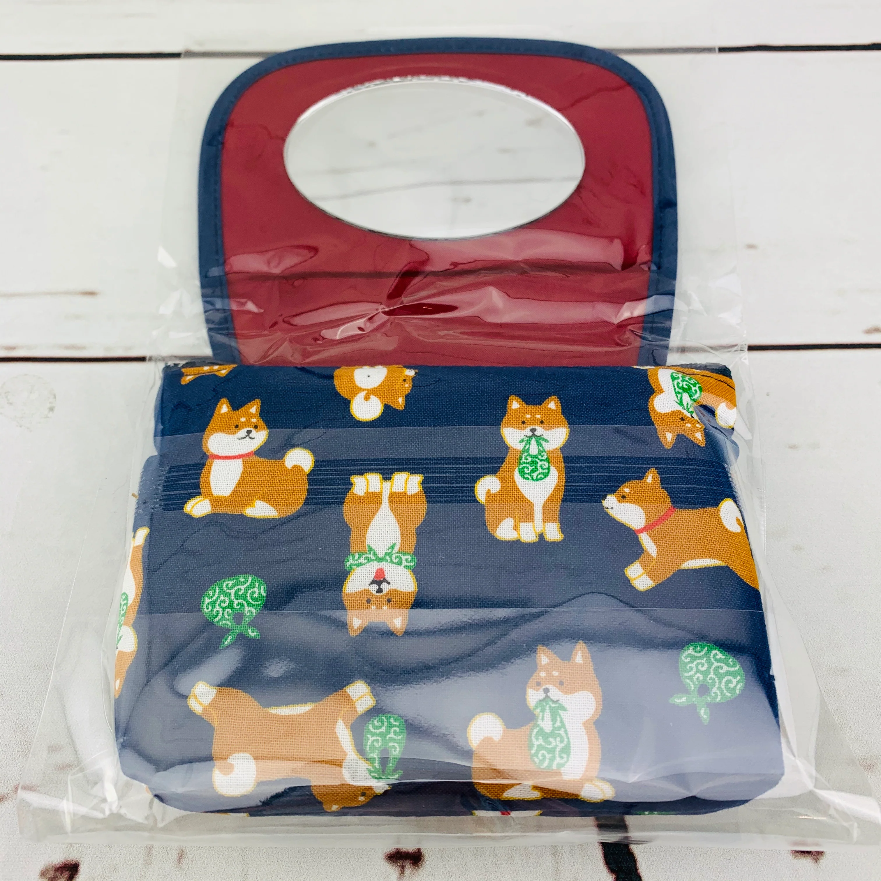 Shiba Inu mirror pouch - Navy - Image 2