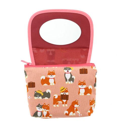 Shiba Inu mirror pouch - Pink - Image 2