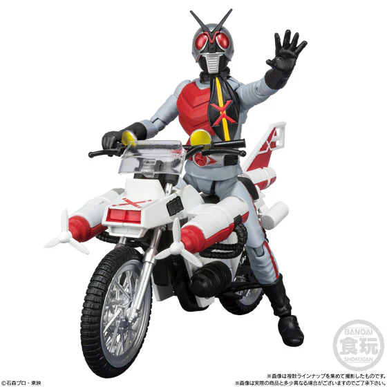 SHODO-X Kamen Rider 7 - Kamen Rider X + Cruiser (A Side and B Side) Complete Set - Image 4