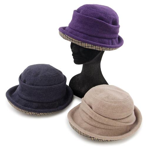 Plaid Sailor Hat - Black - Image 2