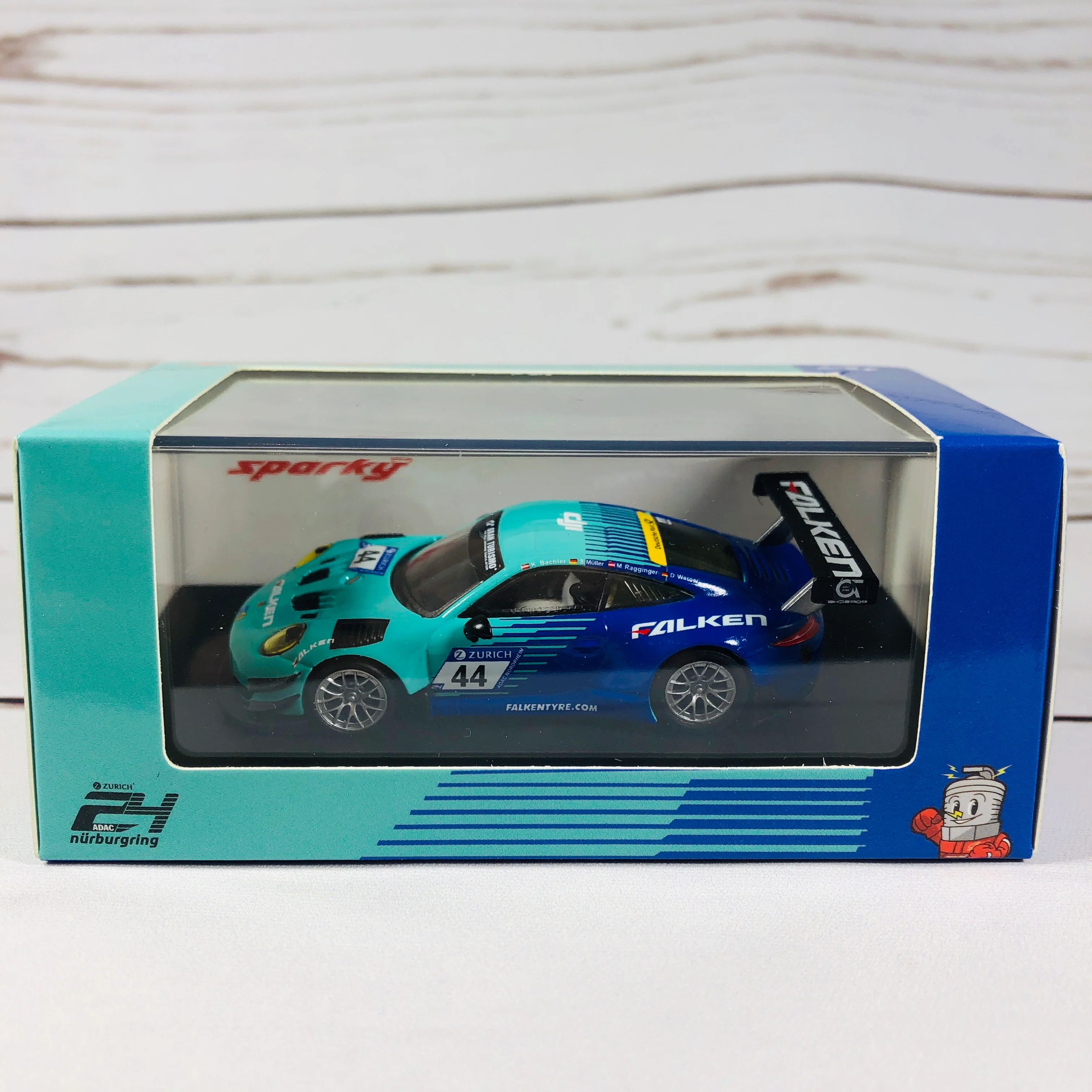 Sparky 1/64 Porsche 911 GT3 R No.44 Falken Y120 - Image 6