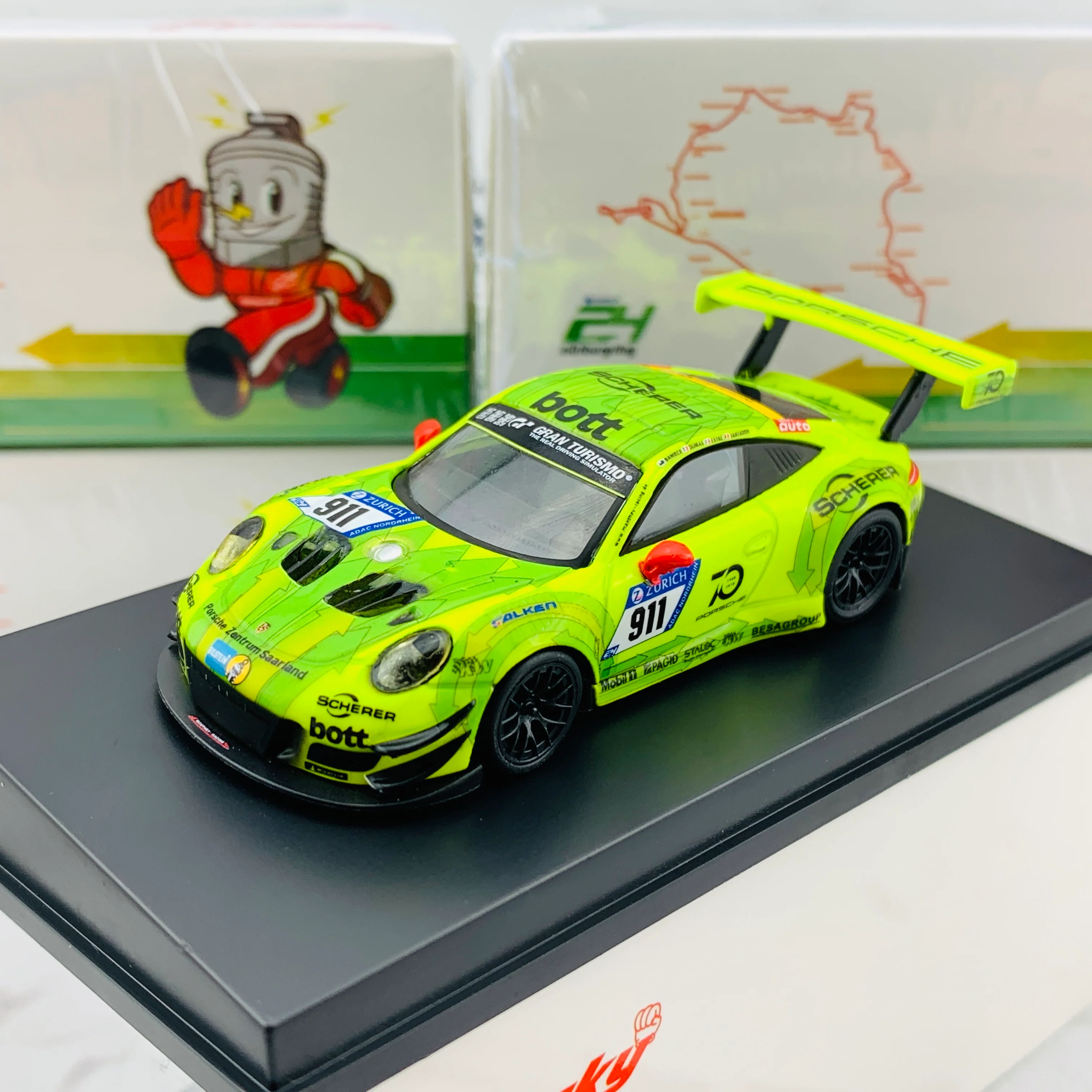 Sparky 1/64 PORSCHE 911 GT3 R NO.911 MANTHEY RACING POLE POSITION 24H NÜRBURGRING 2018 K. ESTRE - R. DUMAS - L. VANTHOOR - E. BAMBER Y118 - Image 4