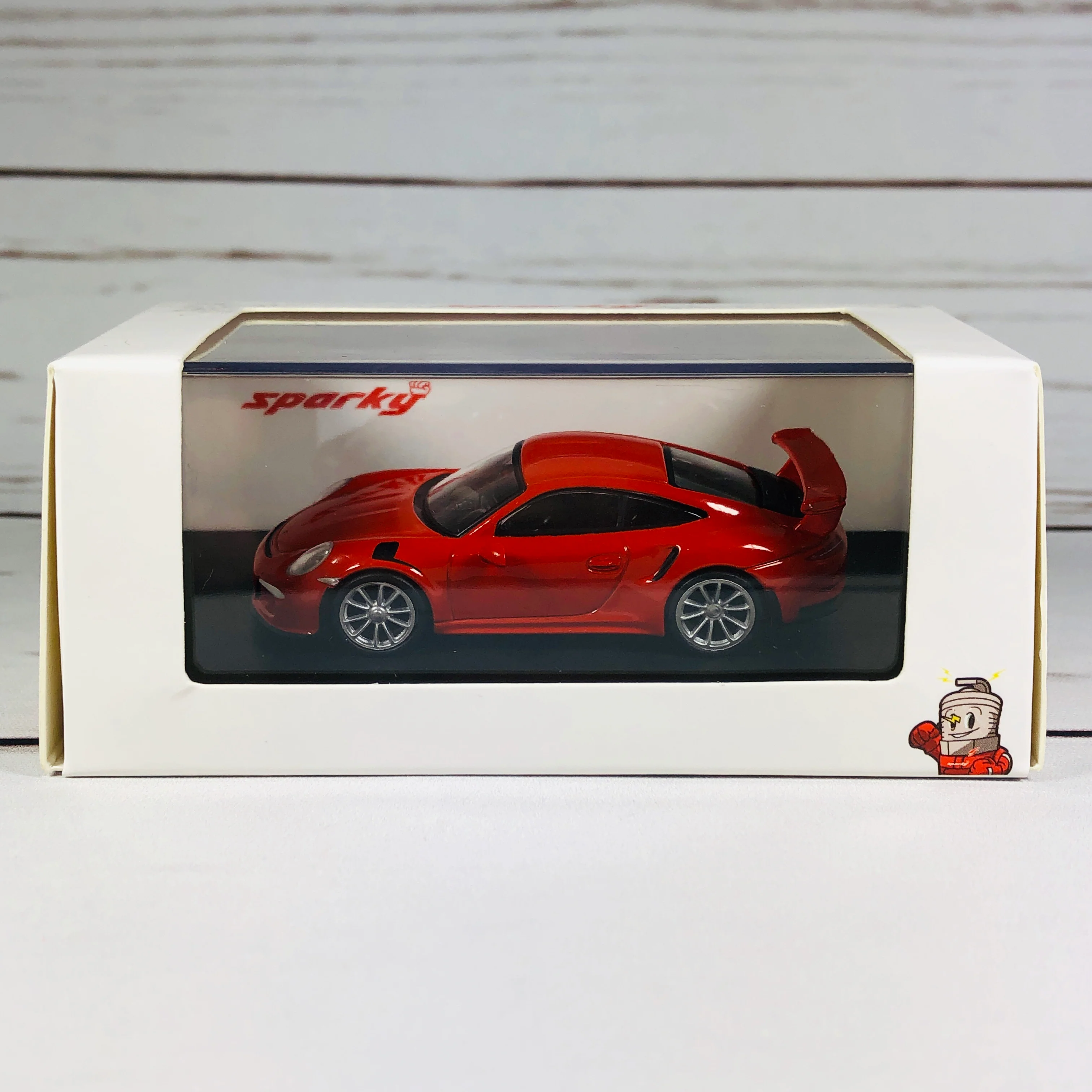 Sparky 1/64 Porsche 911 GT3 RS 2016 Lava Orange Y071 - Image 7