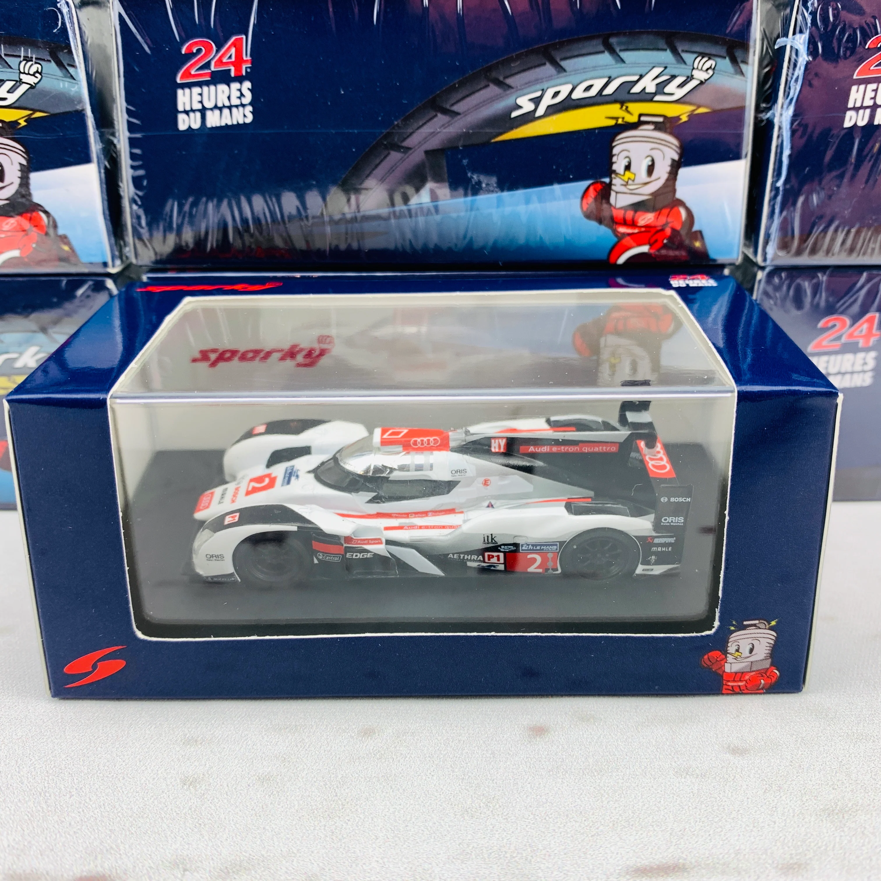 Sparky 1/64 AUDI R18 E-TRON QUATTRO NO.2 AUDI SPORT TEAM JOEST WINNER 24H LE MANS 2014 A. LOTTERER - M. FÄSSLER - B. TRÉLUYER Y091 - Image 4