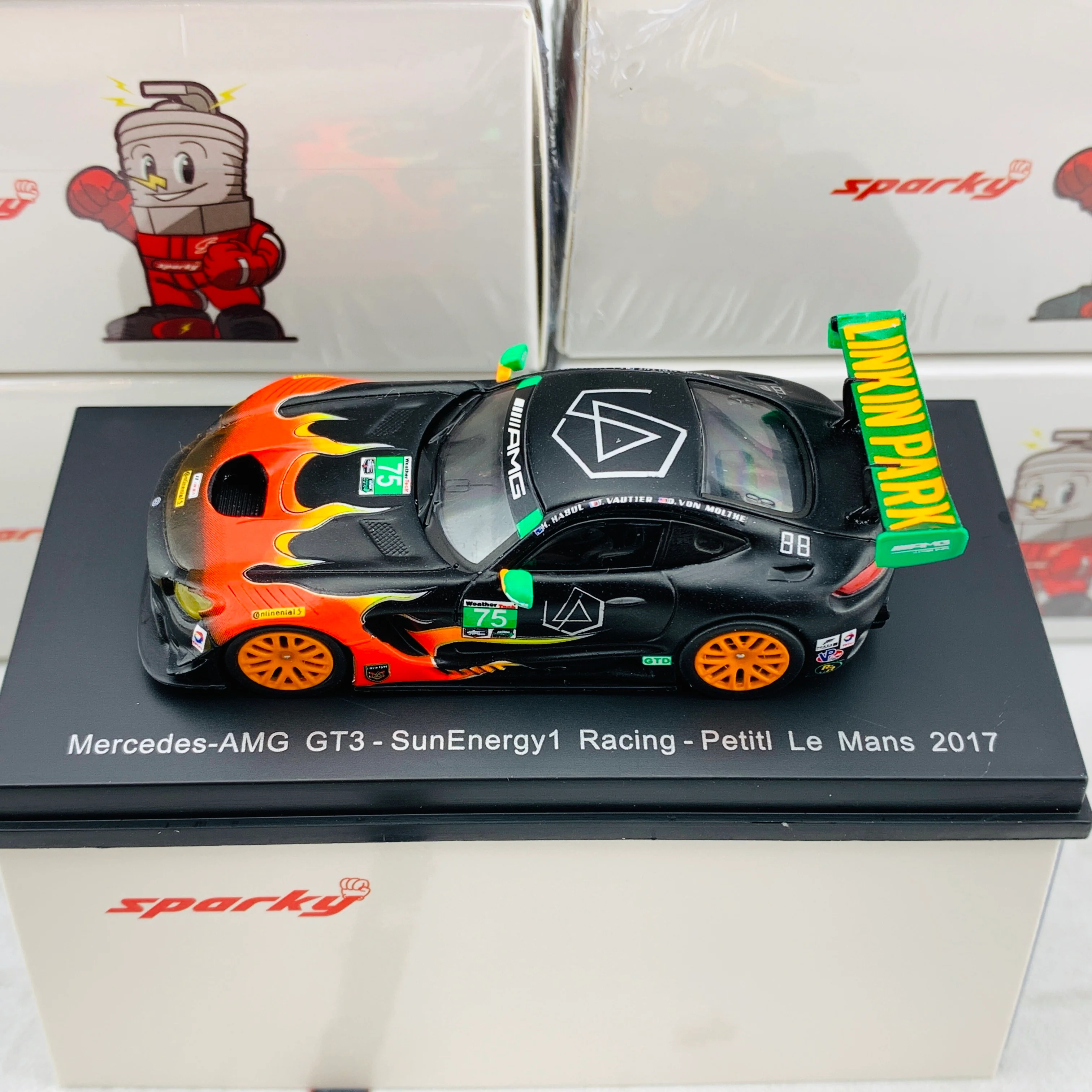 Sparky 1/64 Mercedes-AMG GT3 - SunEnergy1 Racing - Petitl Le Mans 2017 T. Vautier - K. Habul - D. von Moltke Y158 - Image 3