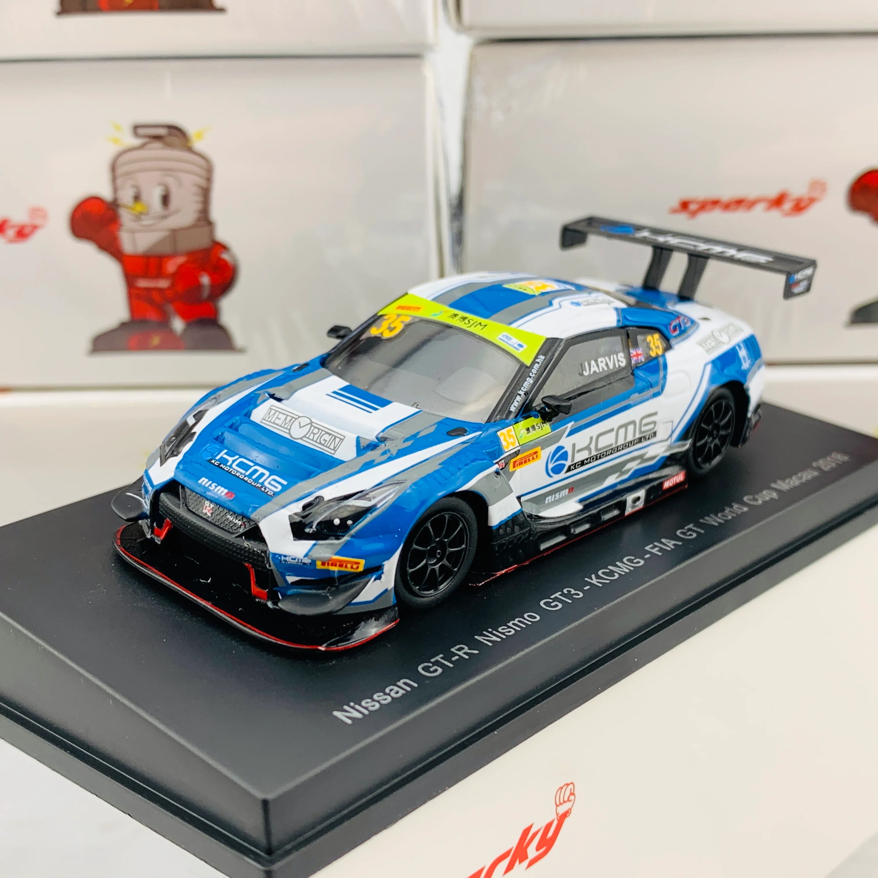 Sparky 1/64 NISSAN GTR NISMO GT3 - KCMG - FIA GT World Cup Macau 2018 Oliver JARVIS Y130 - Image 2