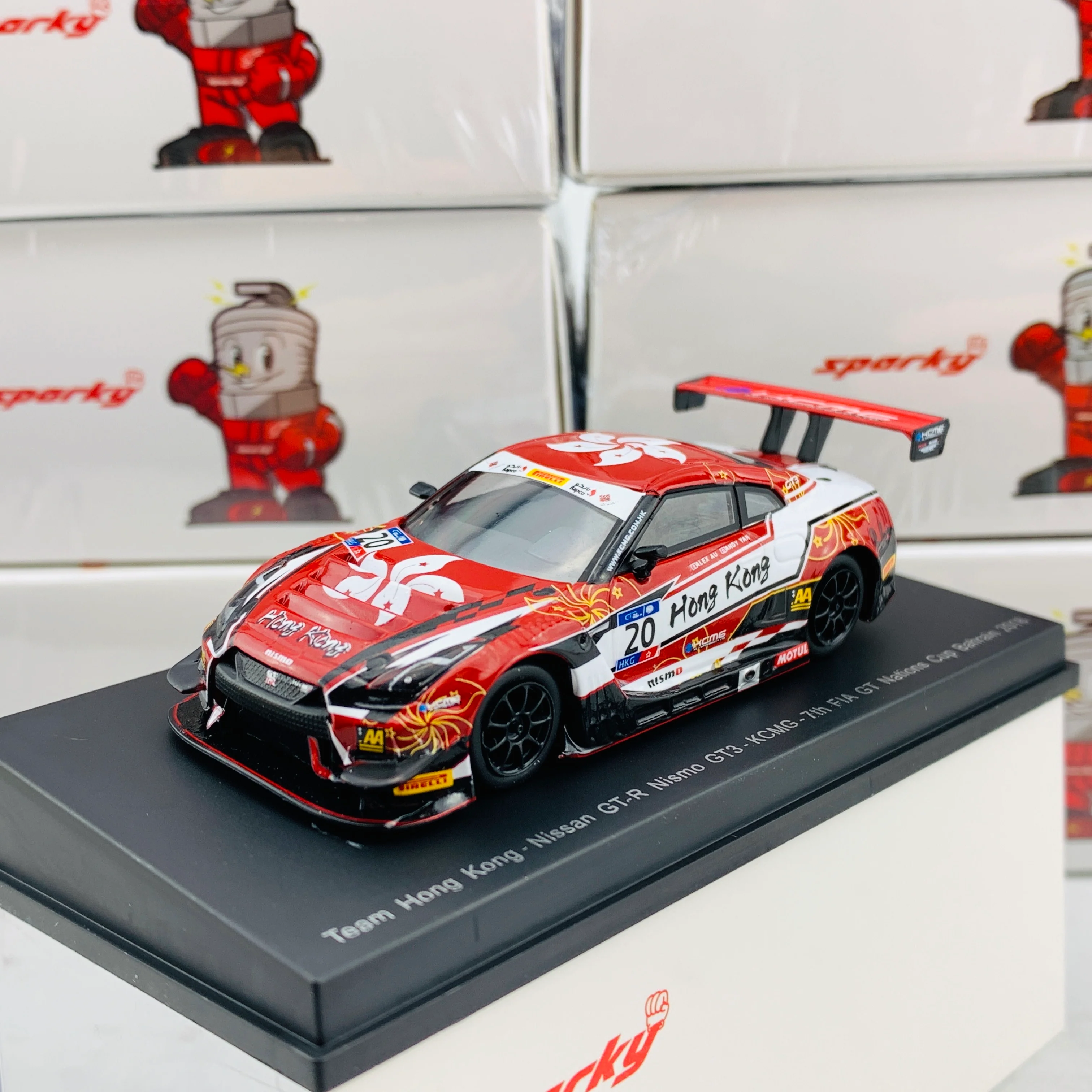 Sparky 1/64 NISSAN GTR NISMO GT3 Team Hong Kong - KCMG - 7th FIA GT Nations Cup Behrain 2018 Y132 - Image 2