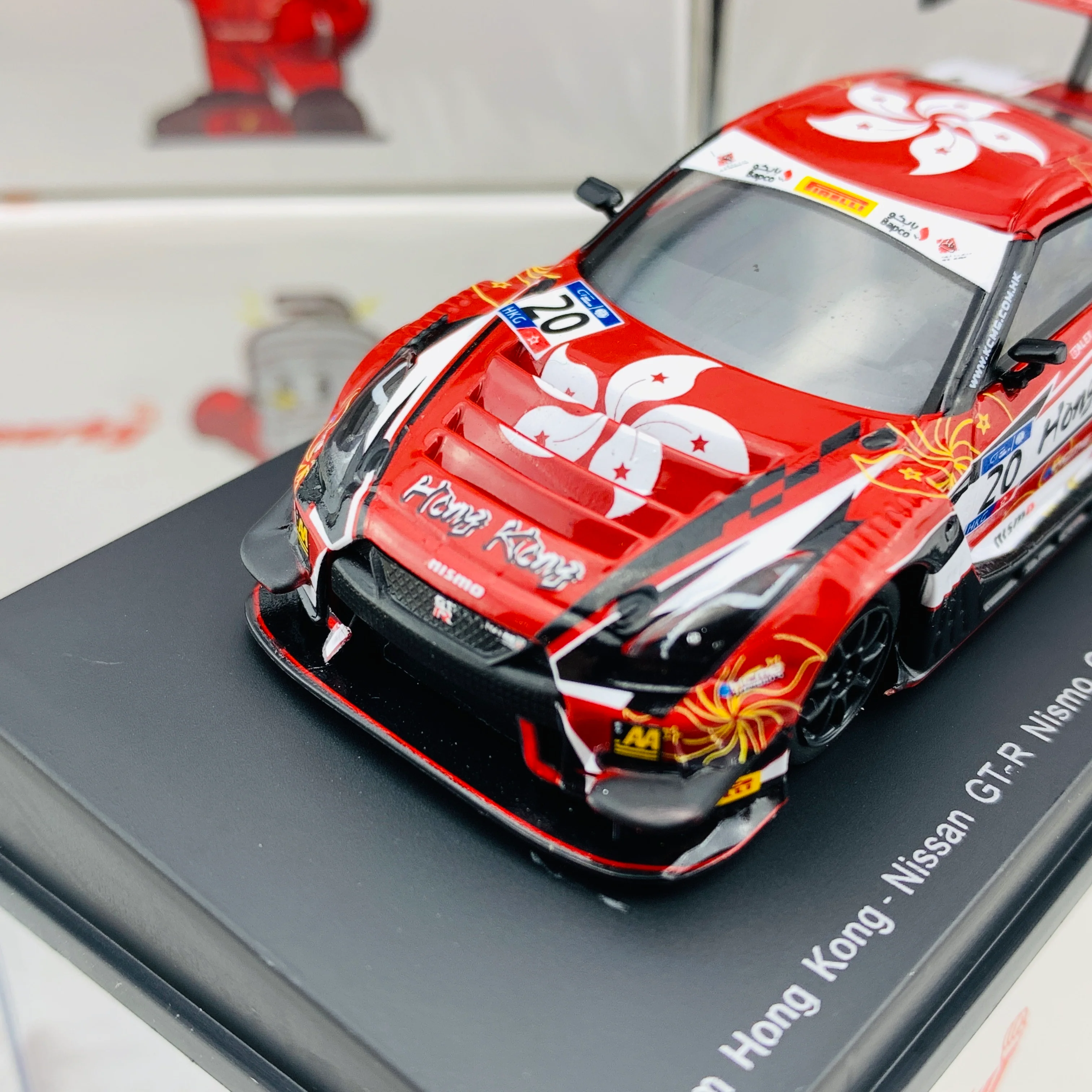 Sparky 1/64 NISSAN GTR NISMO GT3 Team Hong Kong - KCMG - 7th FIA GT Nations Cup Behrain 2018 Y132 - Image 4