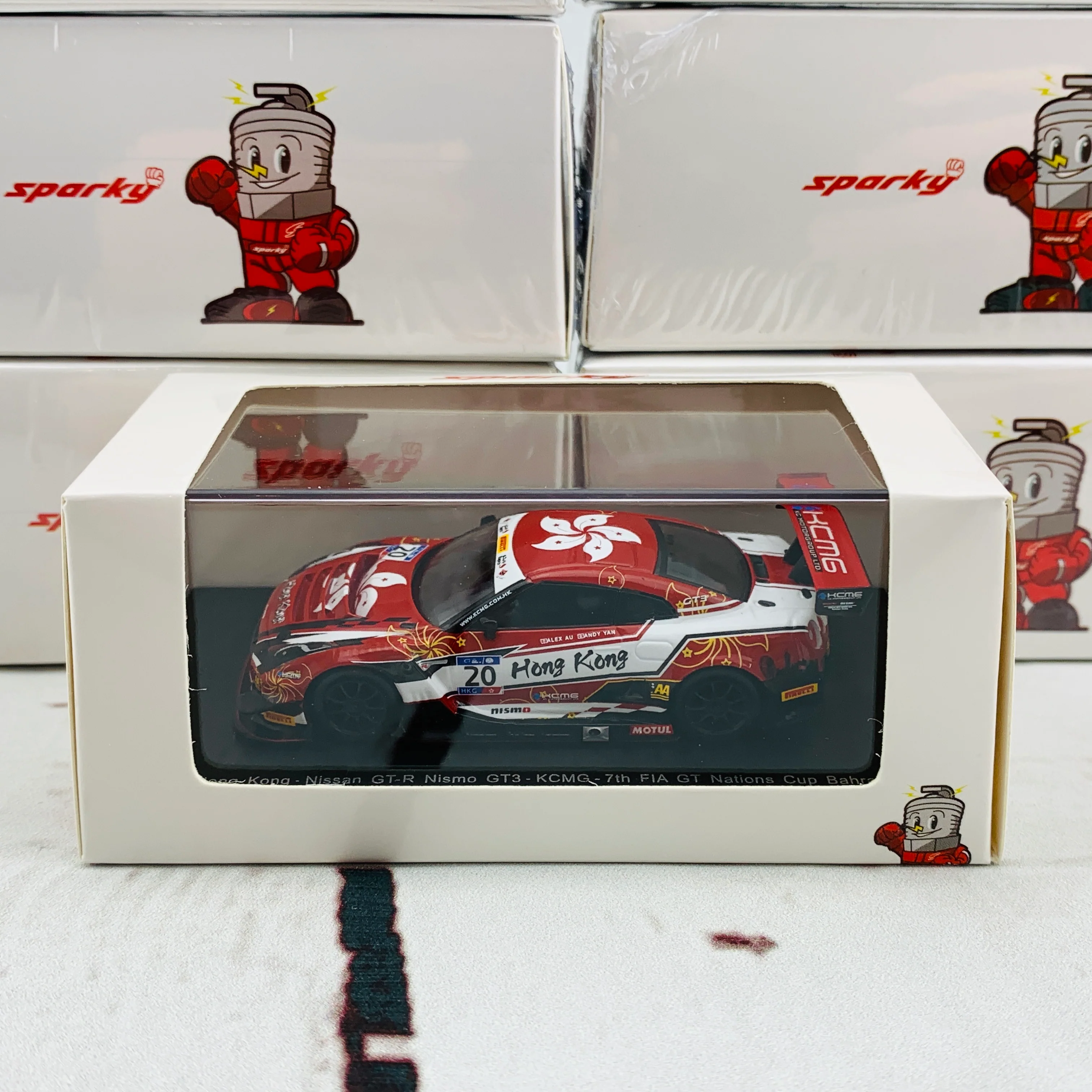 Sparky 1/64 NISSAN GTR NISMO GT3 Team Hong Kong - KCMG - 7th FIA GT Nations Cup Behrain 2018 Y132 - Image 6