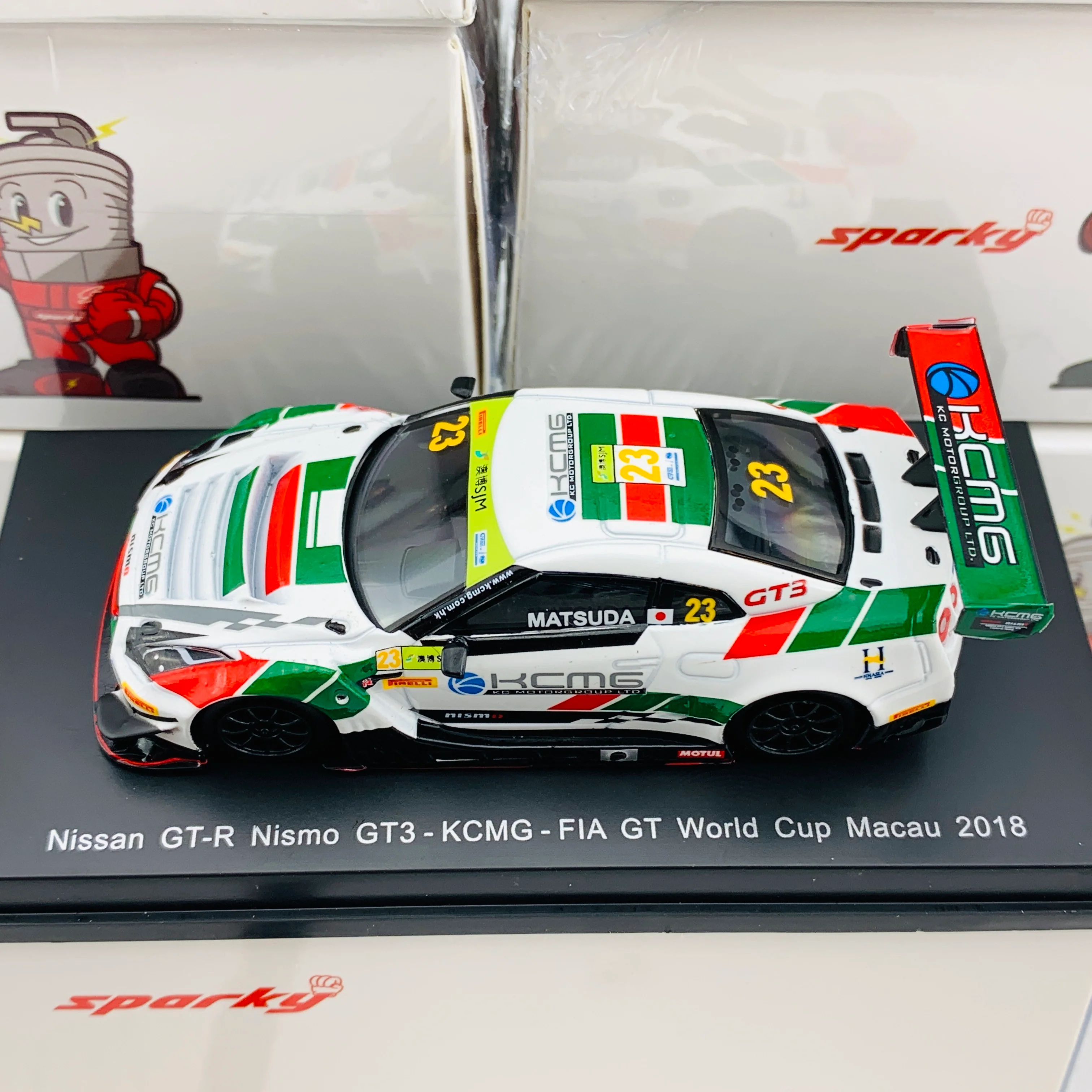 Sparky 1/64 NISSAN GTR NISMO GT3 - KCMG - FIA GT World Cup Macau 2018 Tsugio MATSUDA Y131 - Image 3