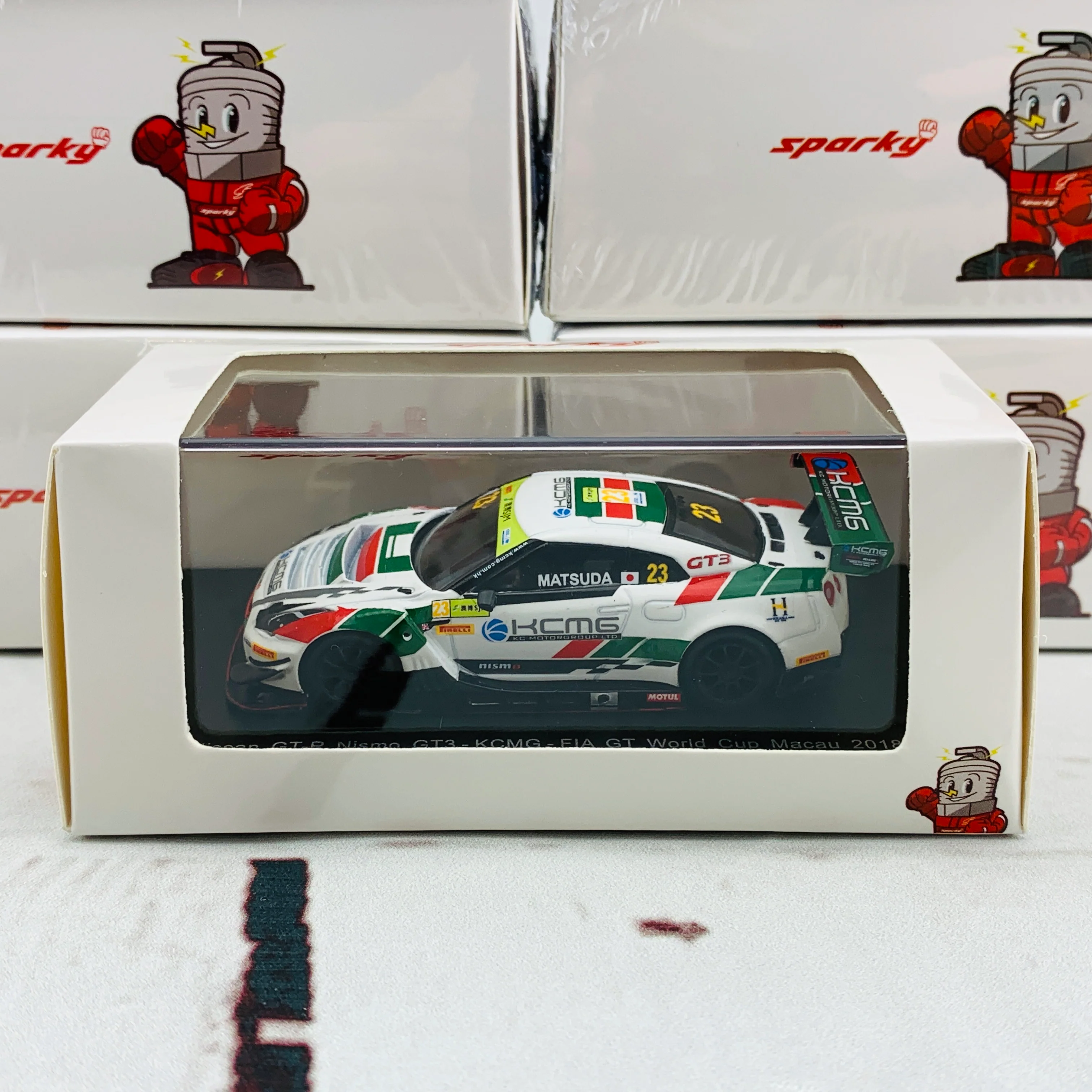 Sparky 1/64 NISSAN GTR NISMO GT3 - KCMG - FIA GT World Cup Macau 2018 Tsugio MATSUDA Y131 - Image 4