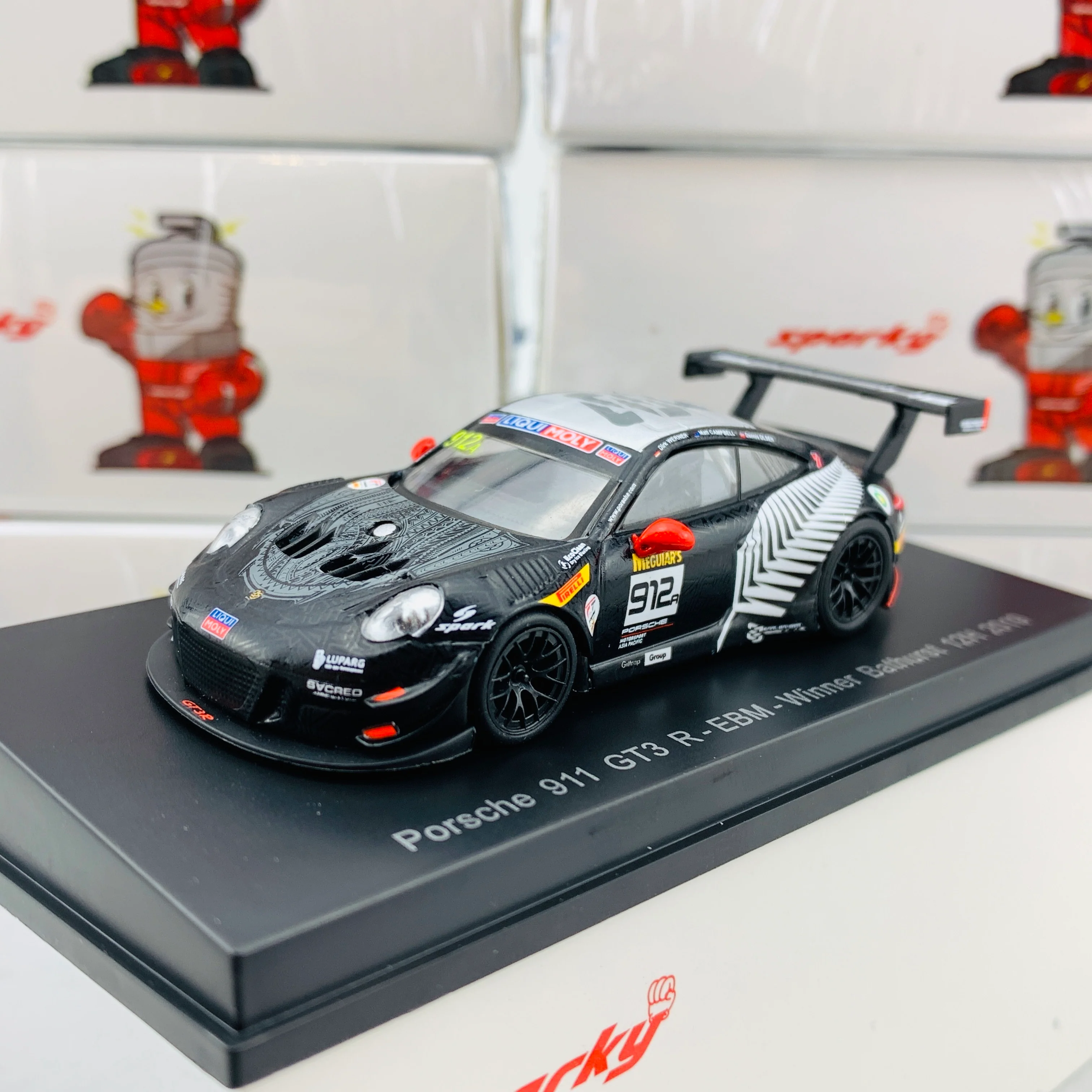 Sparky 1/64 PORSCHE 911 GT3 R NO.912 EBM Winner Bathurst 12H 2019 D. Werner - D. Olsen - M. Campbell Y160 - Image 2