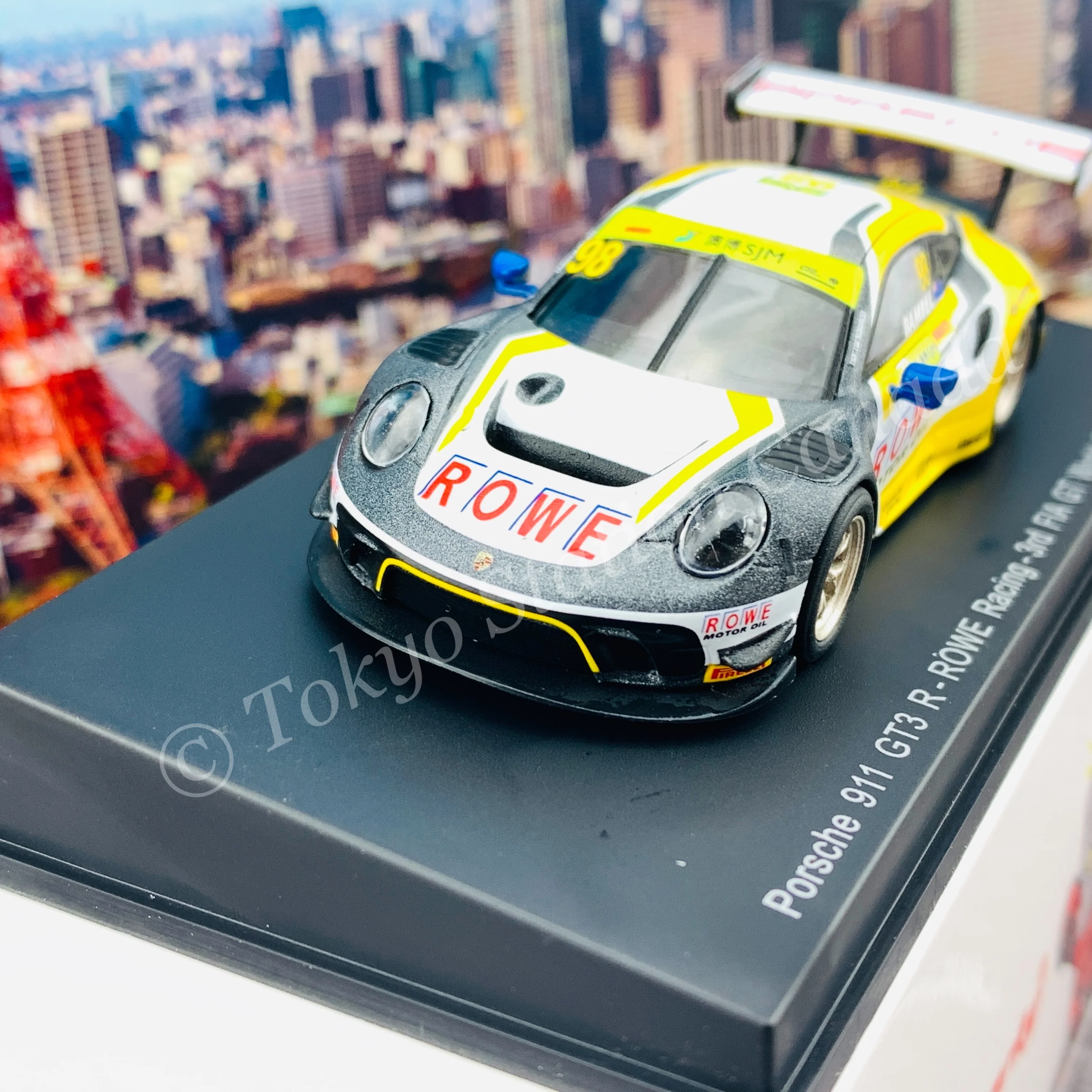 Sparky 1/64 PORSCHE 911 GT3 R NO.98 ROWE RACING 3RD FIA GT WORLD CUP MACAU 2019 EARL BAMBER Y167 - Image 4