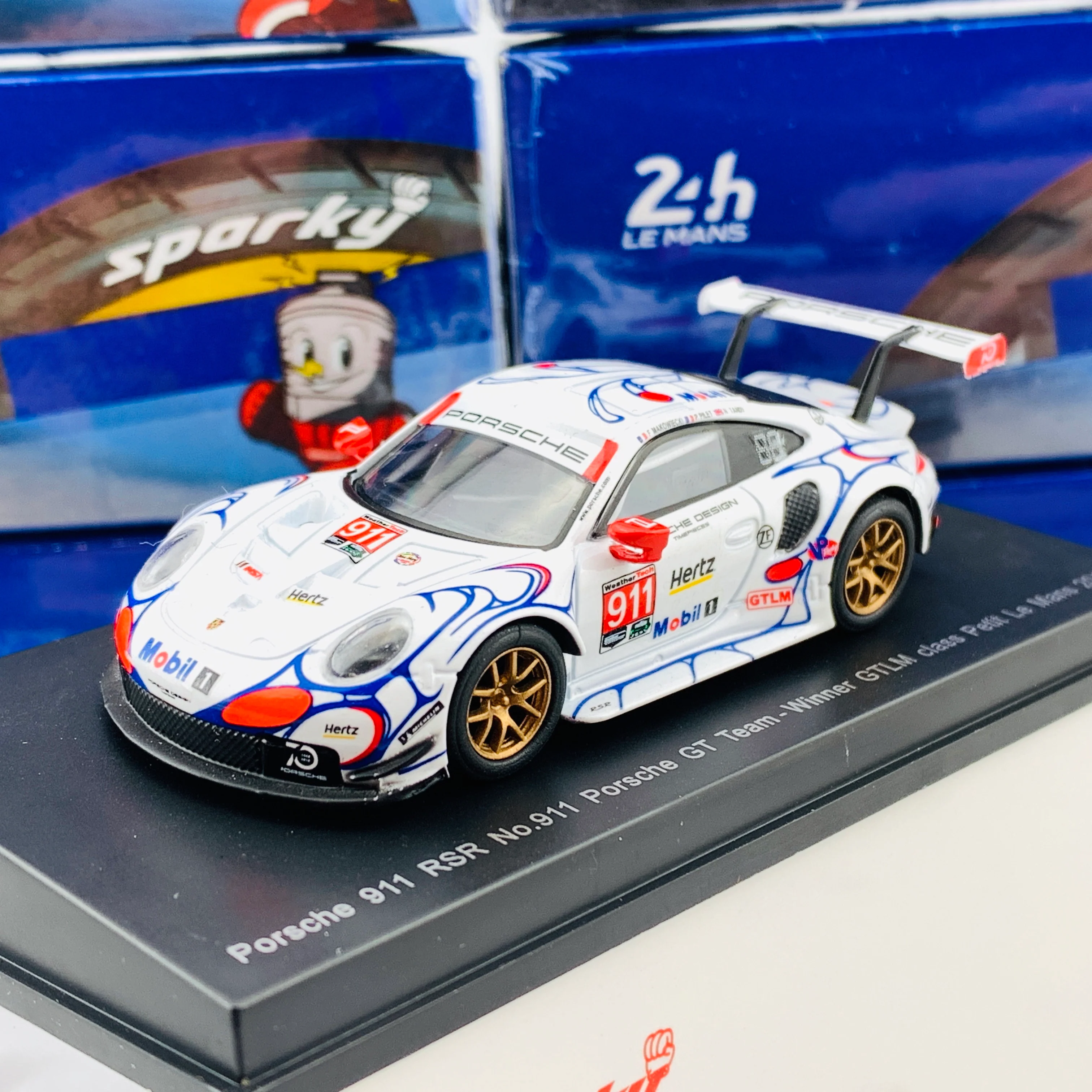 Sparky 1/64 PORSCHE 911 RSR NO.911 PORSCHE GT TEAM WINNER GTLM CLASS PETIT LE MANS 2018 P. PILET - N. TANDY - F. MAKOWIECKI Y135 - Image 2