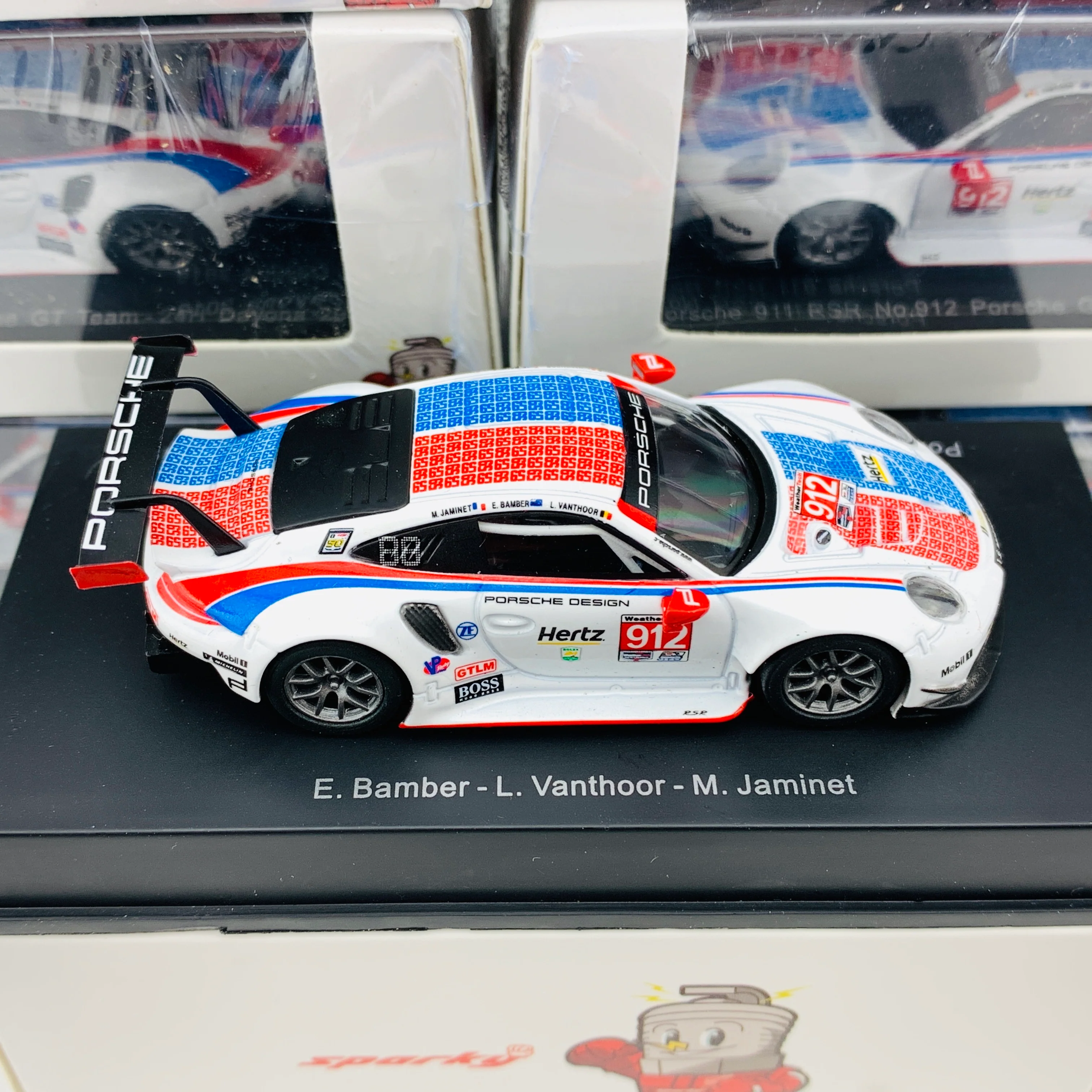 Sparky 1/64 PORSCHE 911 RSR NO.912 PORSCHE GT TEAM 24H Daytona 2019 E.BAMBER - L.VANTHOOR - M.JAMINET Y136 - Image 4