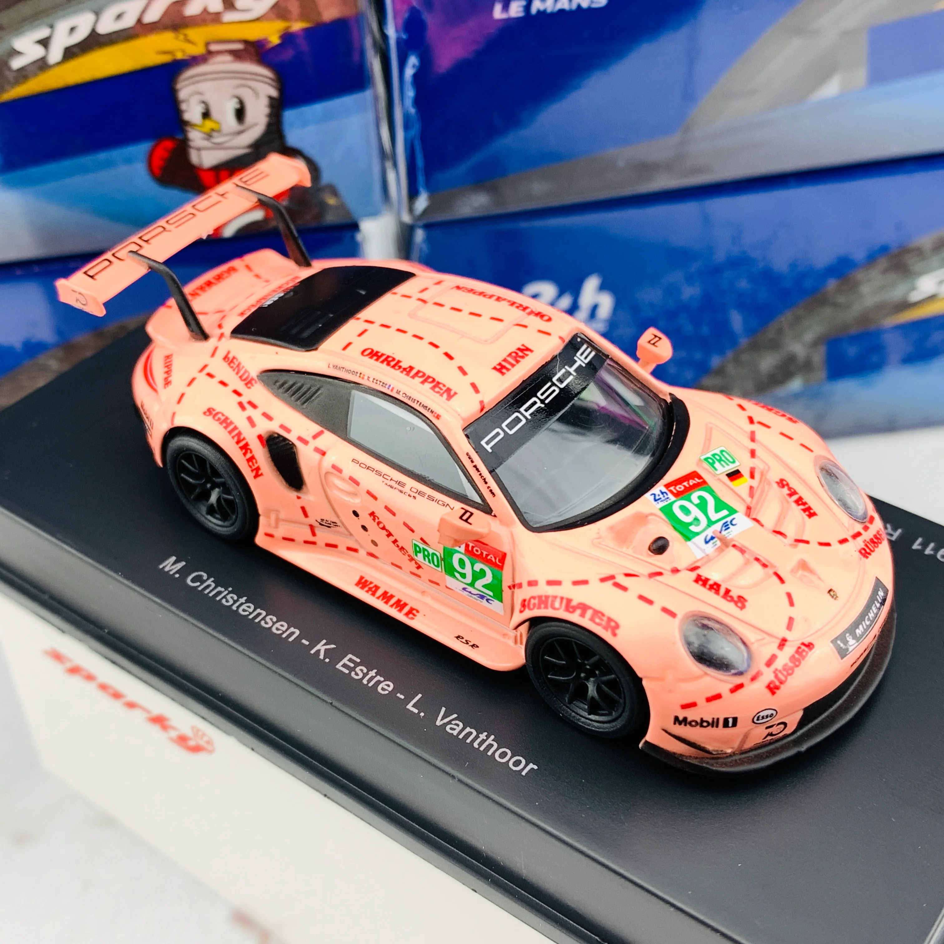 Sparky 1/64 PORSCHE 911 RSR NO.92 PORSCHE GT TEAM WINNER LMGTE PRO CLASS 24H LE MANS 2018 M. CHRISTENSEN - K. ESTRE - L. VANTHOOR Y122 - Image 4